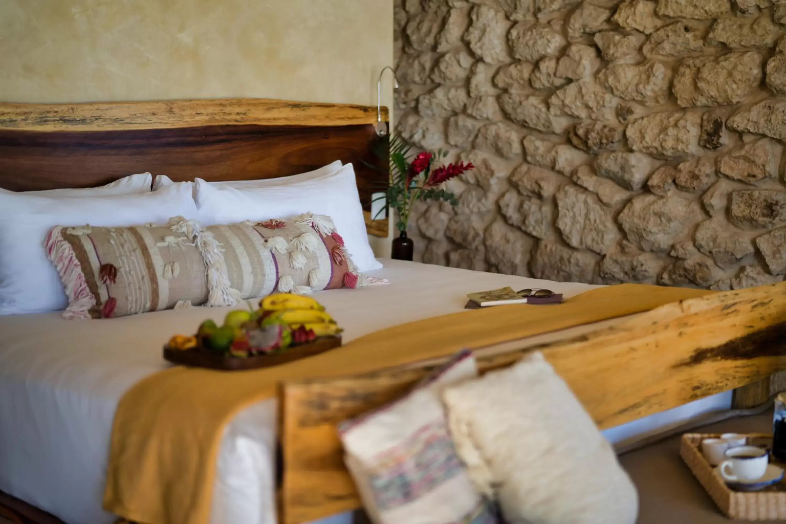 Bed in Alaya Tulum by Ahau Collection Bed in Alaya Tulum by Ahau Collection