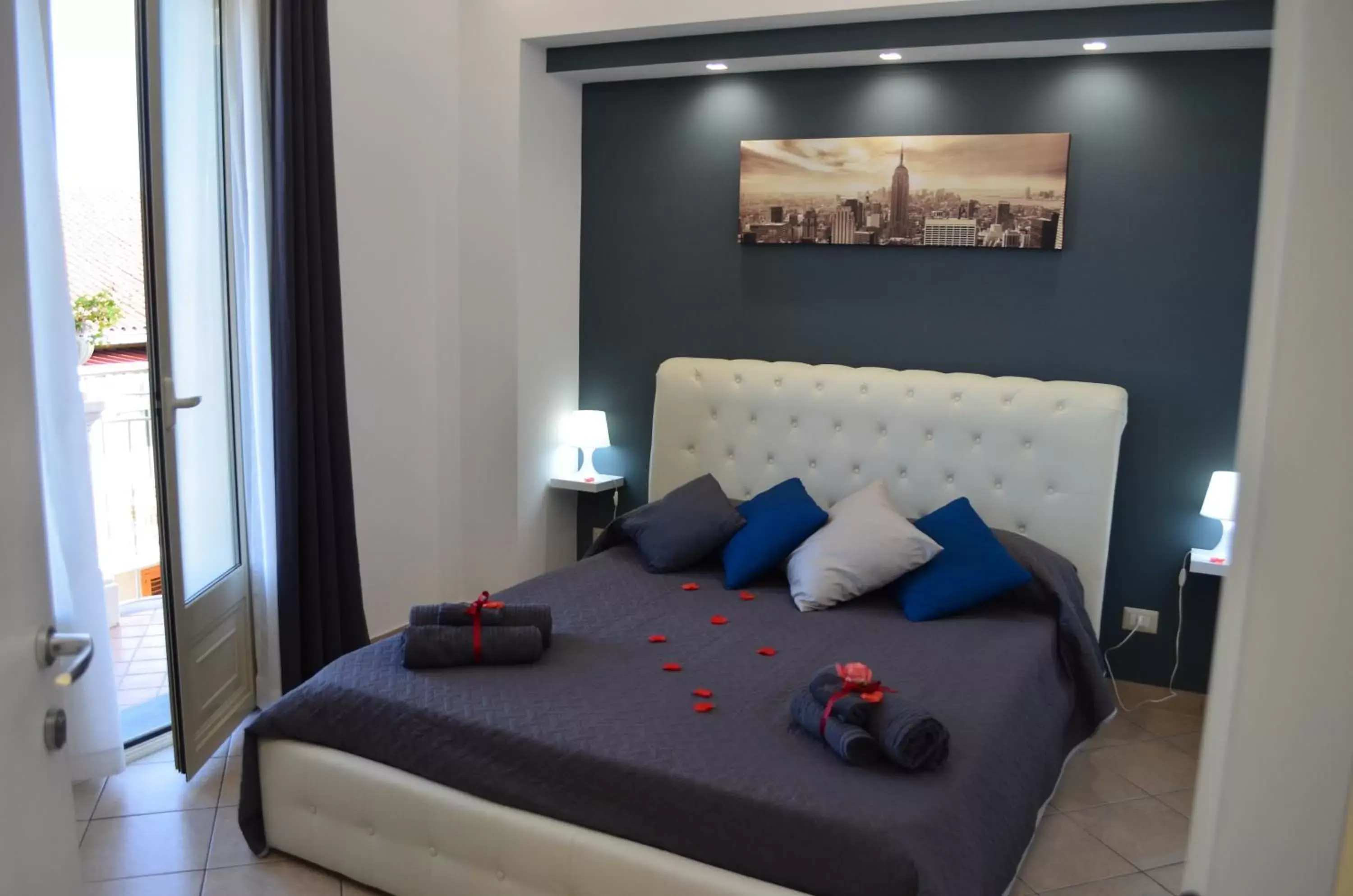 Bed in Villa longardi