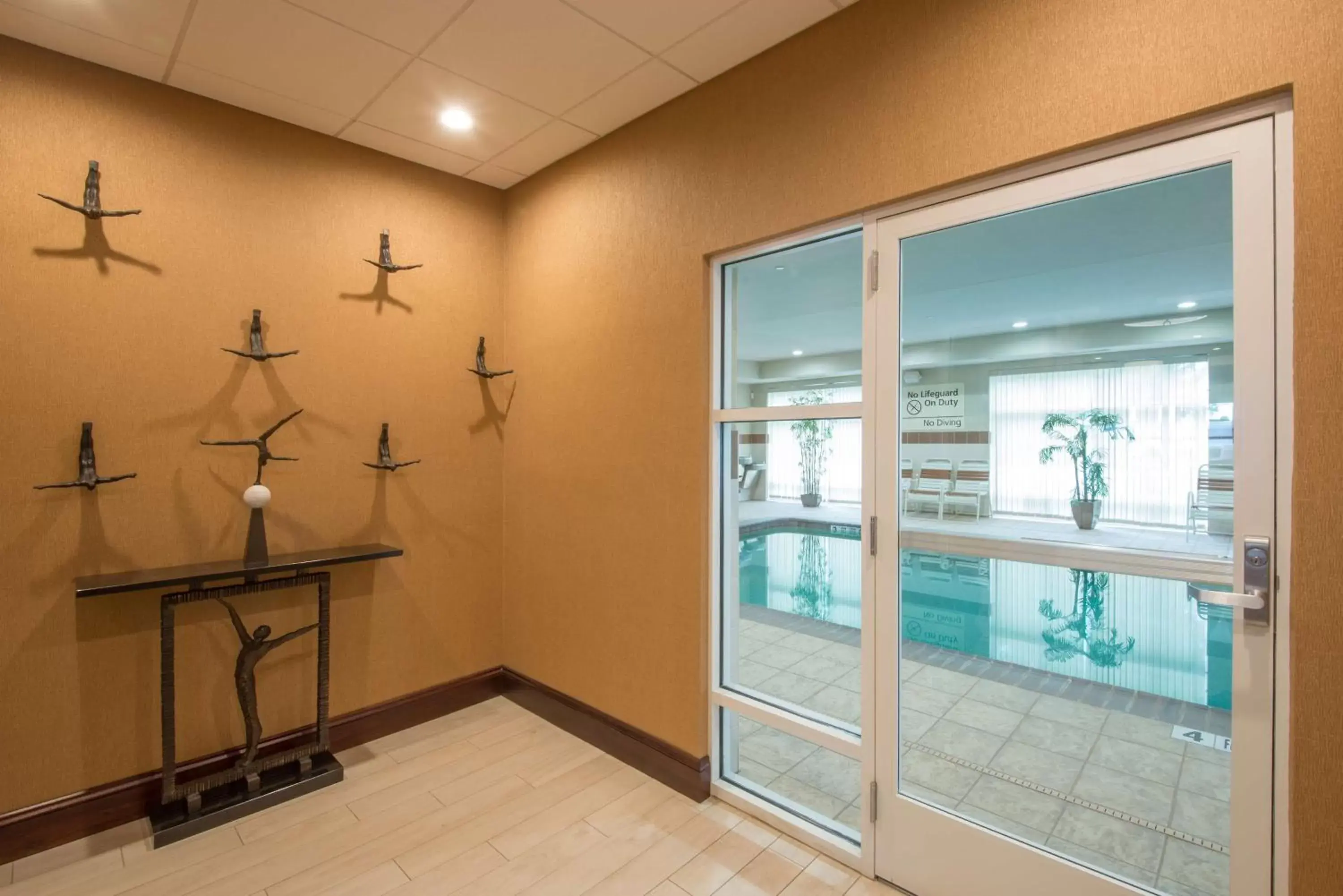 Pool view in Hampton Inn Kingston Pool view in Hampton Inn Kingston