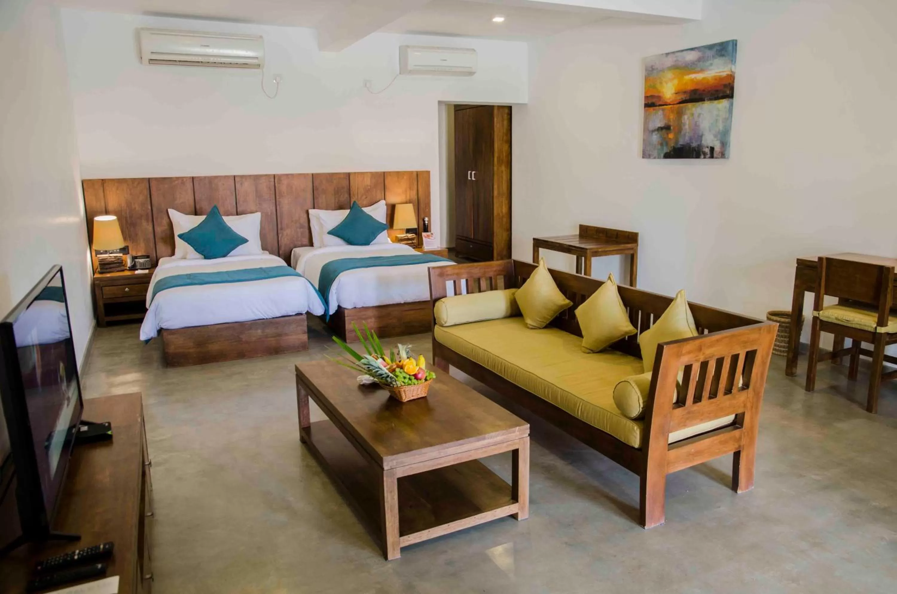 Bed in Regenta Arie Lagoon Negombo