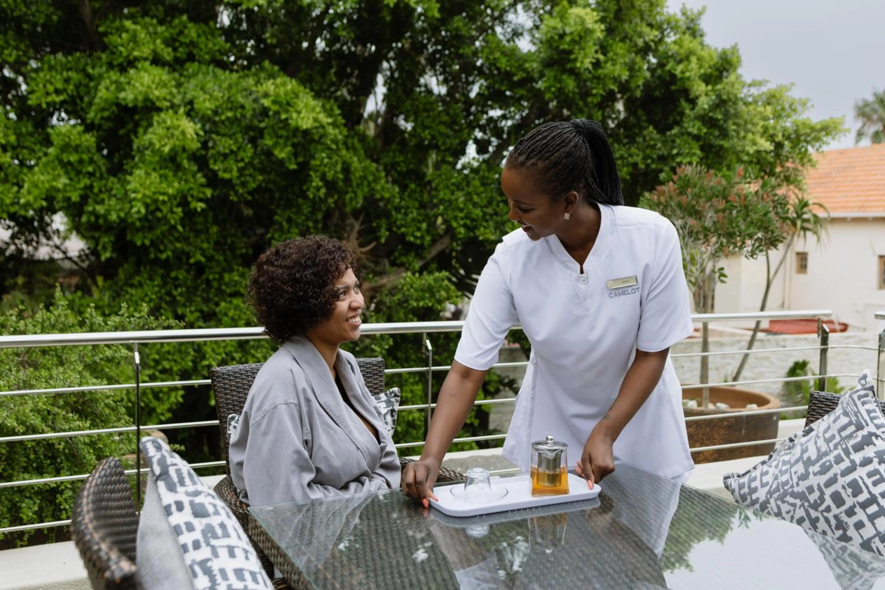 Patio in No5 Boutique Art Hotel by Mantis