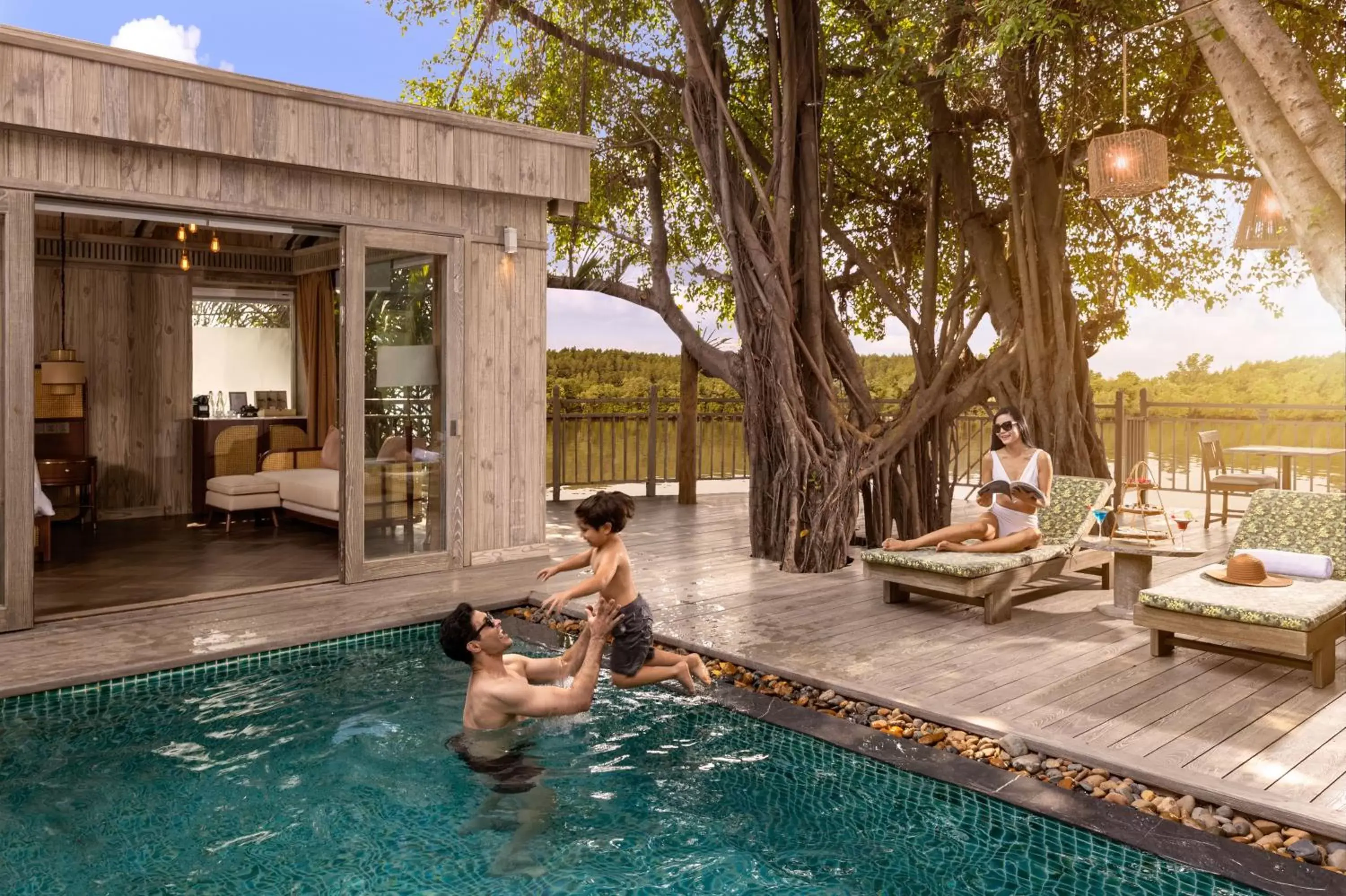 Swimming pool in An Lam Retreats Saigon River Swimming pool in An Lam Retreats Saigon River