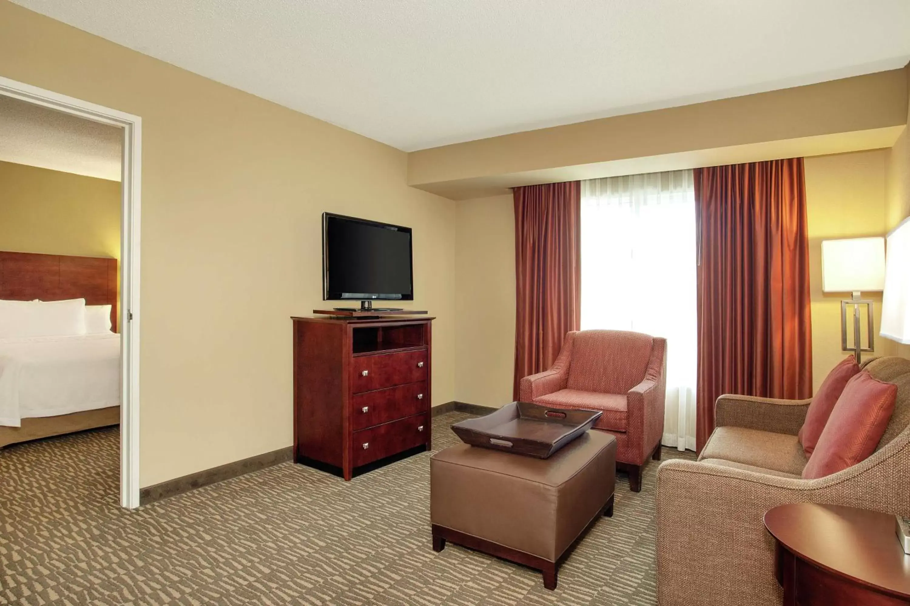 Bedroom, Seating Area in Homewood Suites by Hilton Tampa-Brandon