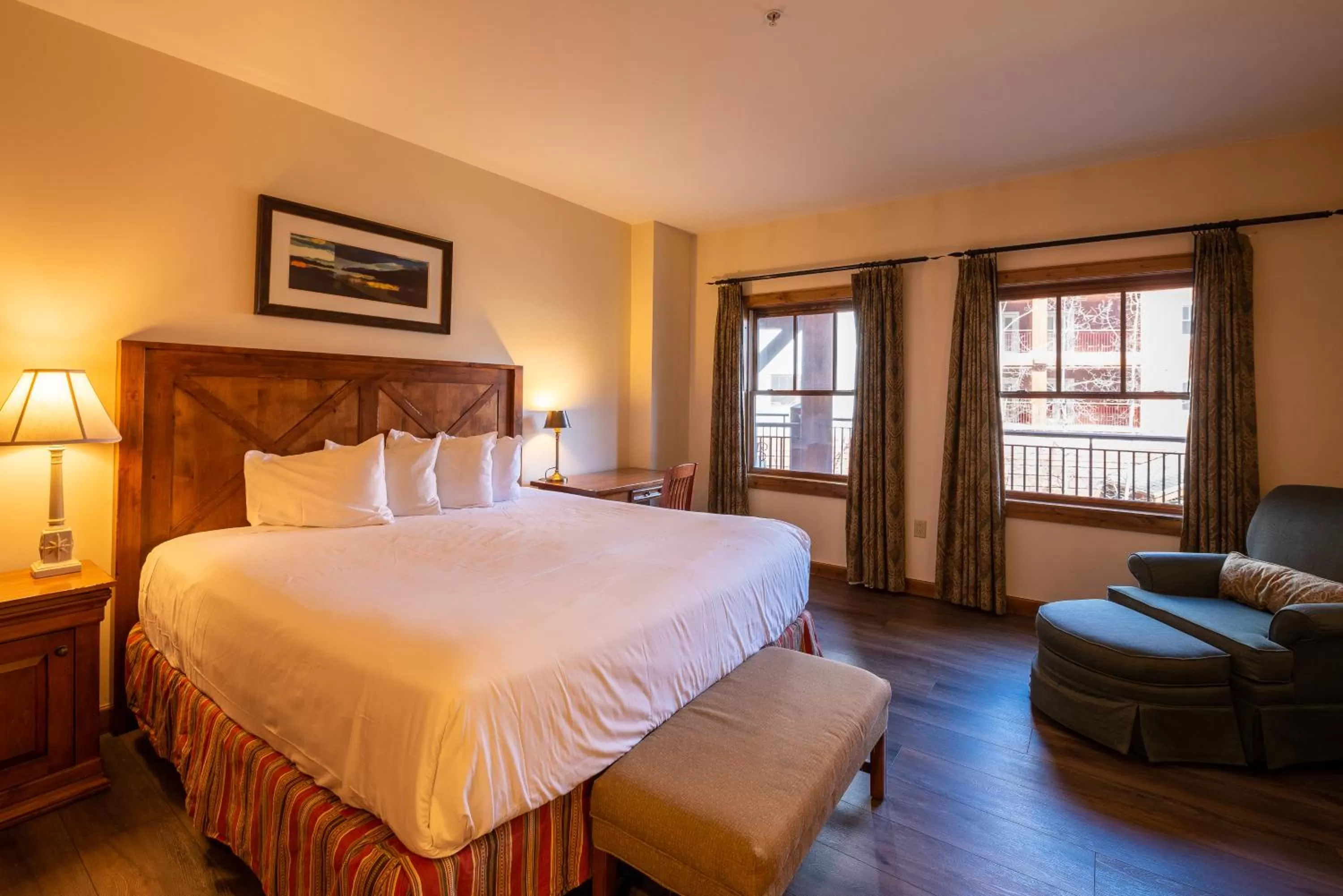 Bed in The Lodge at Mountaineer Square