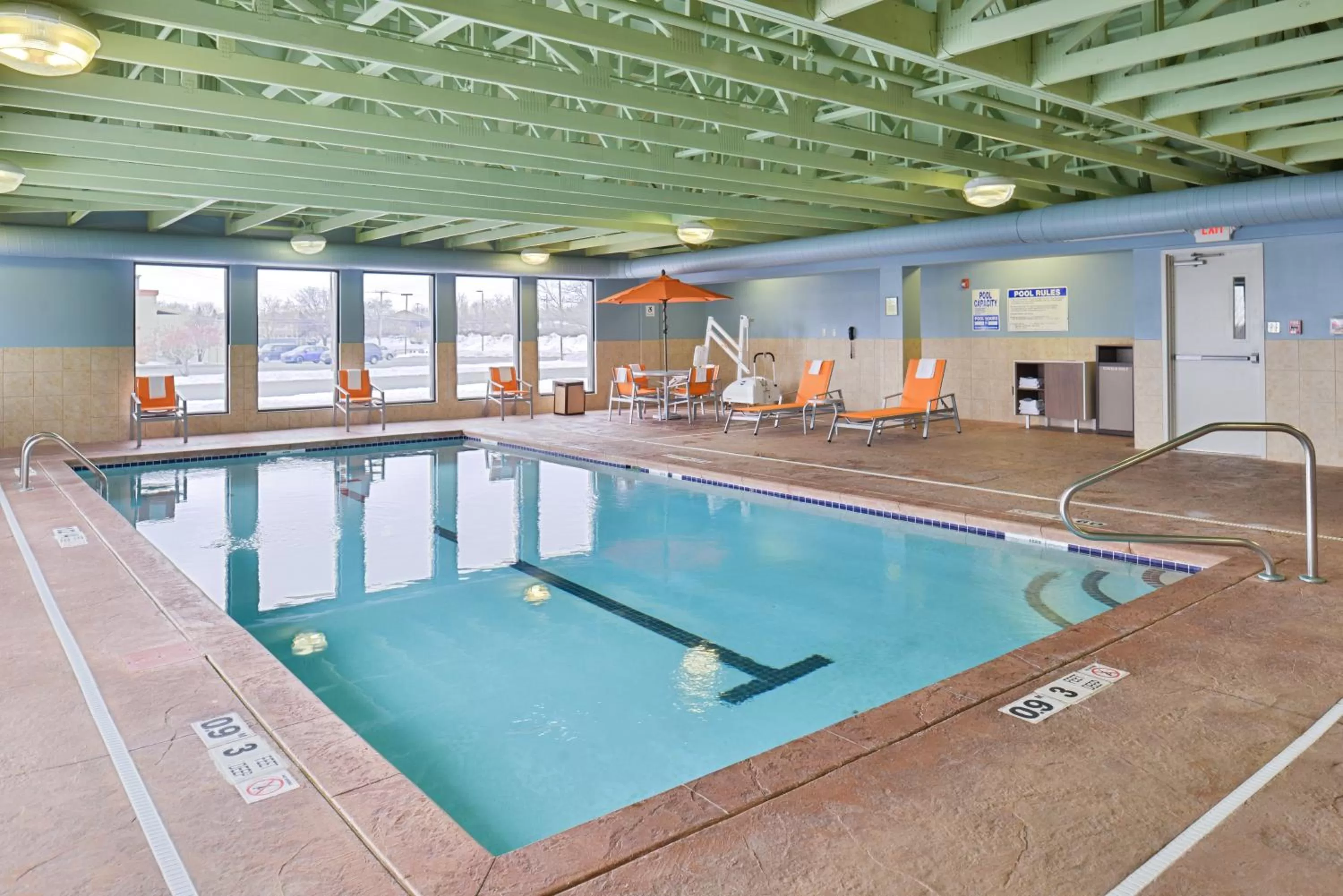 Swimming pool in Holiday Inn Express Rochester - University Area by IHG