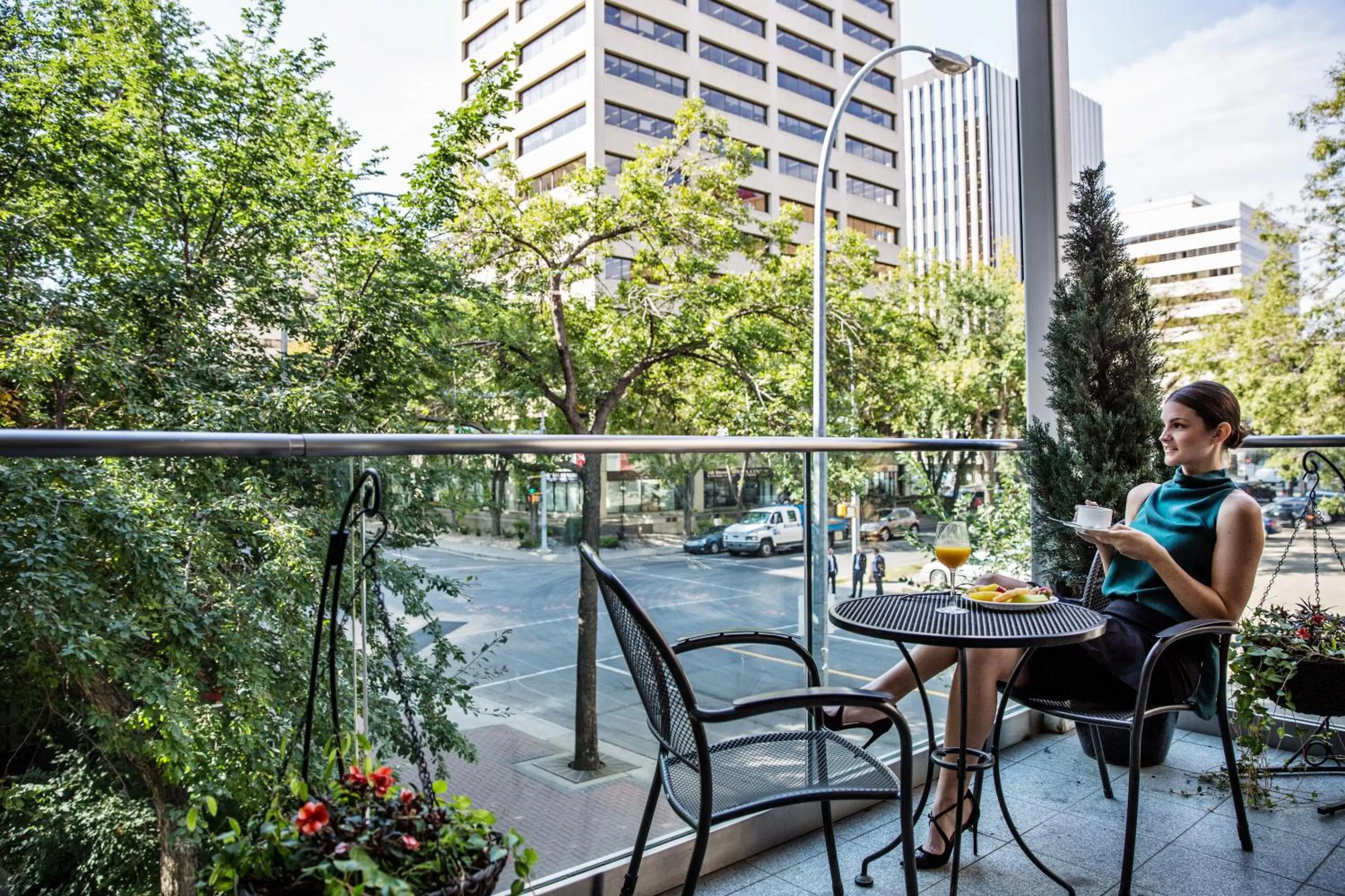 Patio in Matrix Hotel