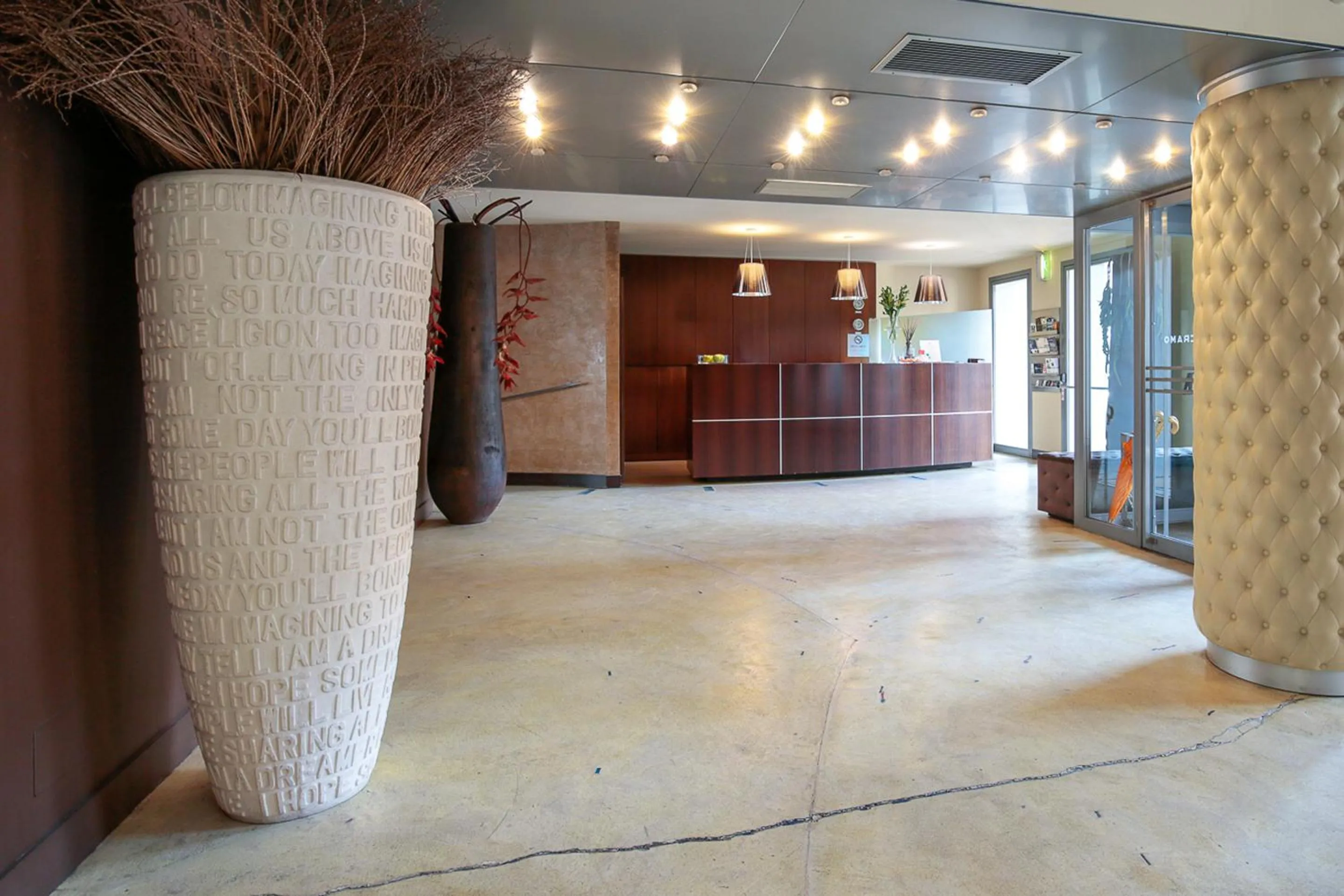 Lobby or reception in Hotel Aleramo