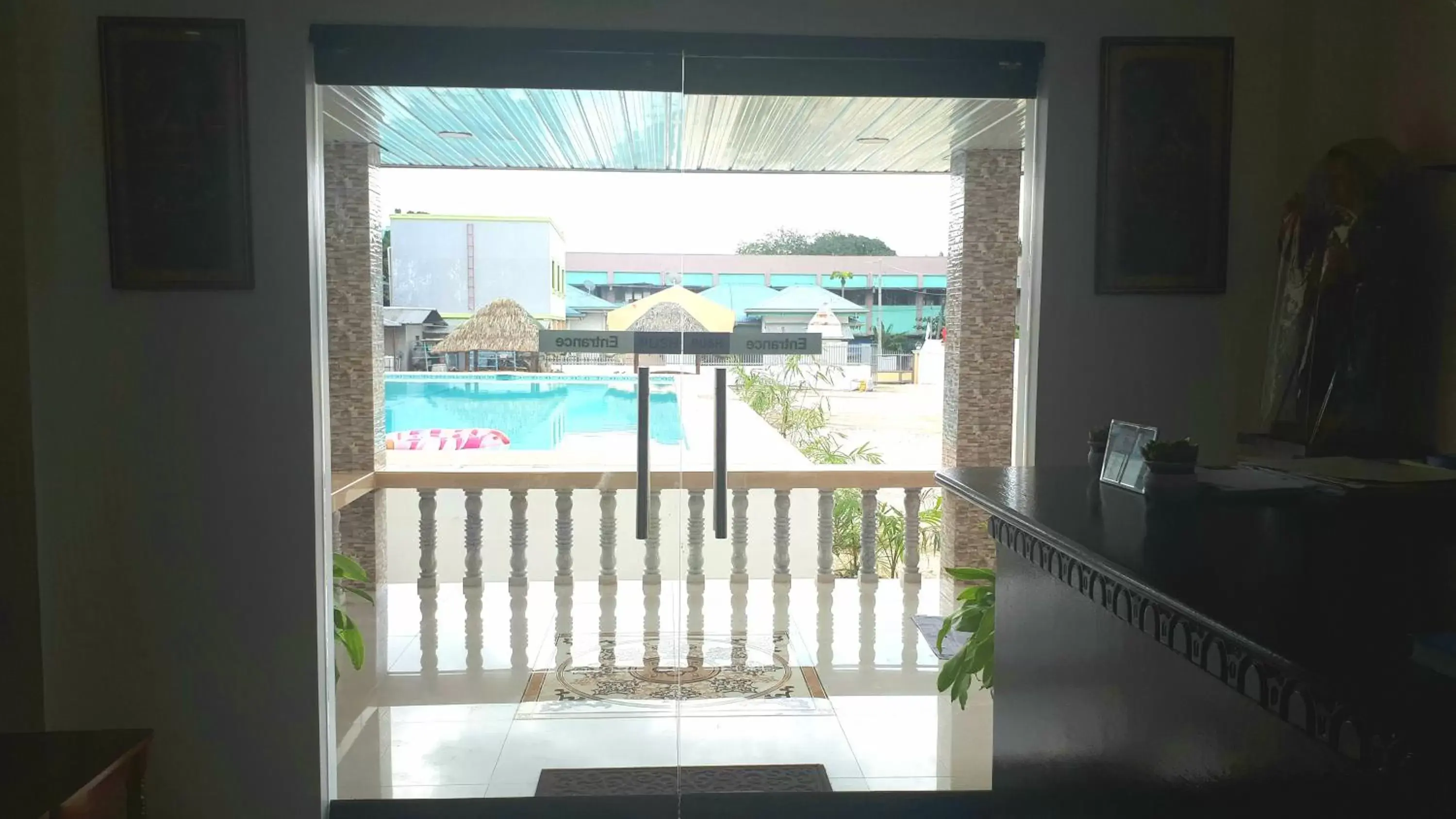 Balcony/Terrace, Pool View in Adams View Hotel