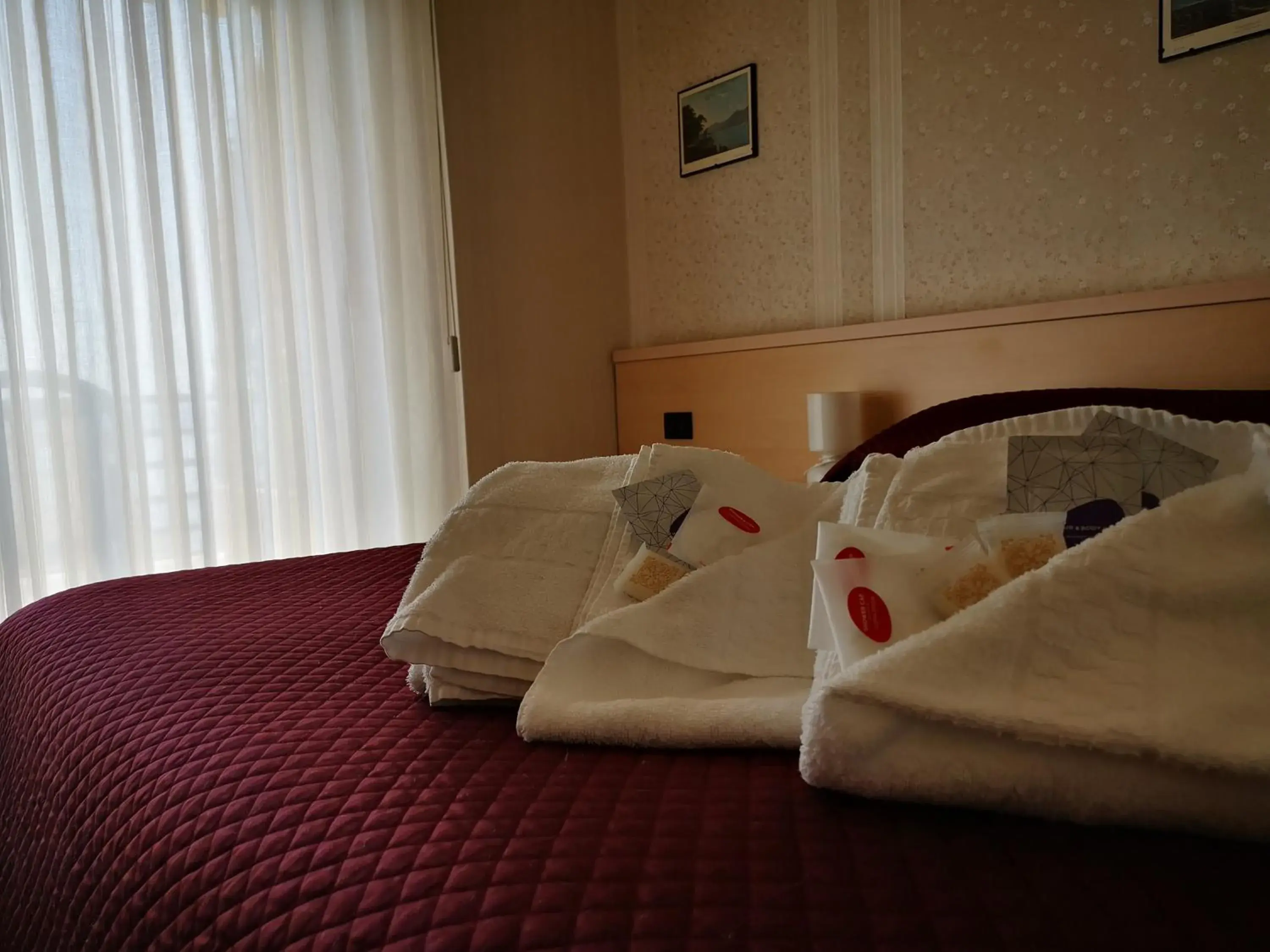 Bed in Hotel Aquavite