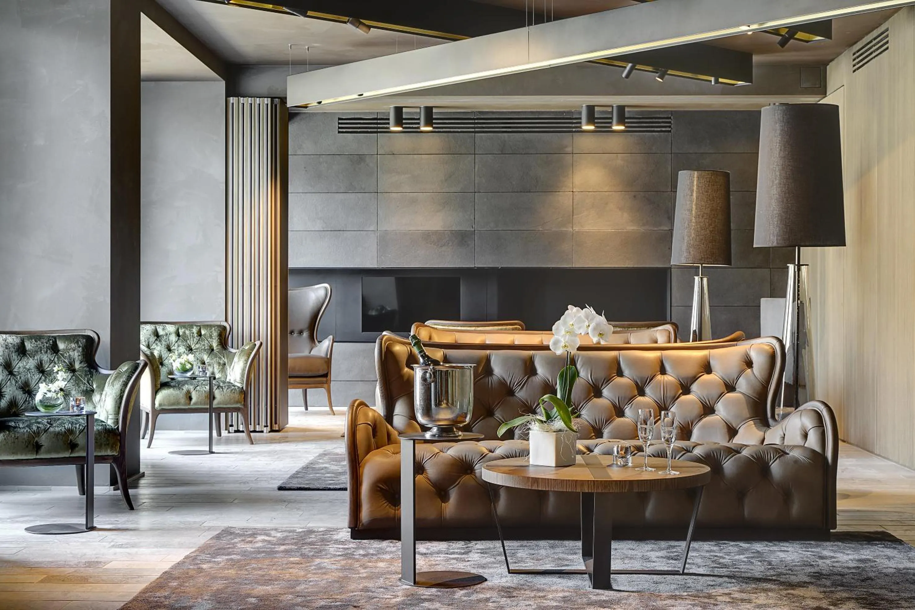 Lobby or reception in Grand Hotel Campione