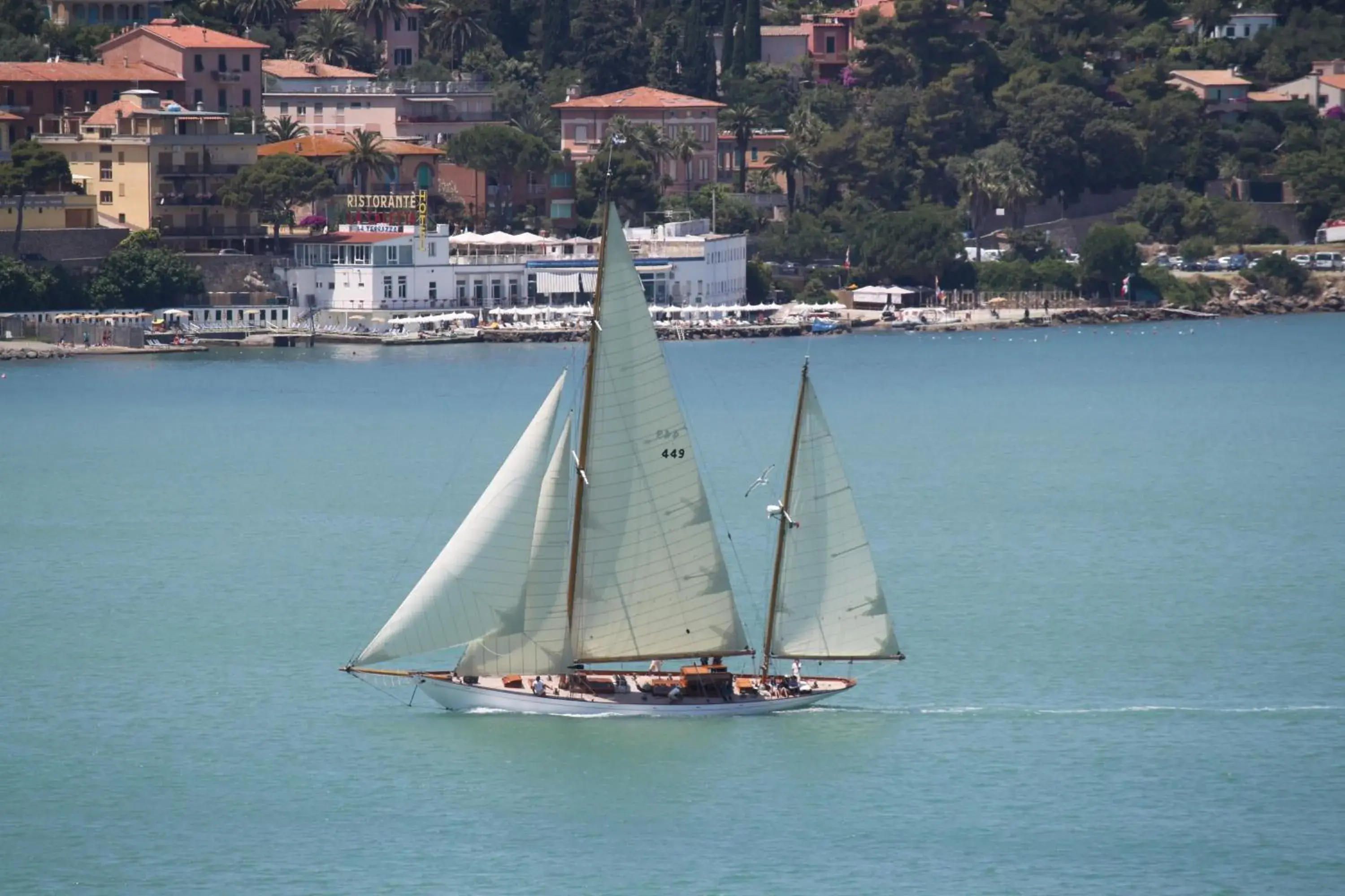 Property building, View in Hotel La Caletta