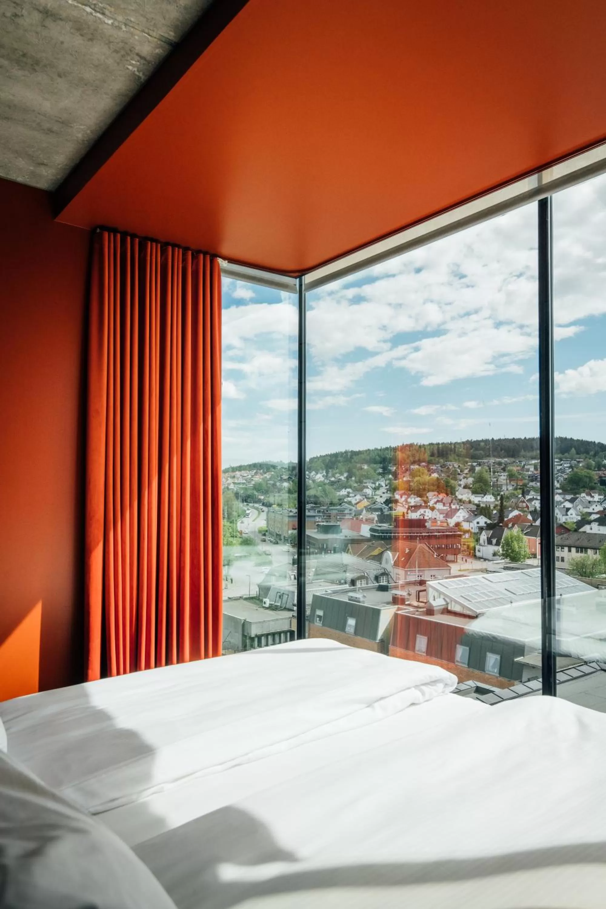 View (from property/room), Bed in Comfort Hotel Porsgrunn