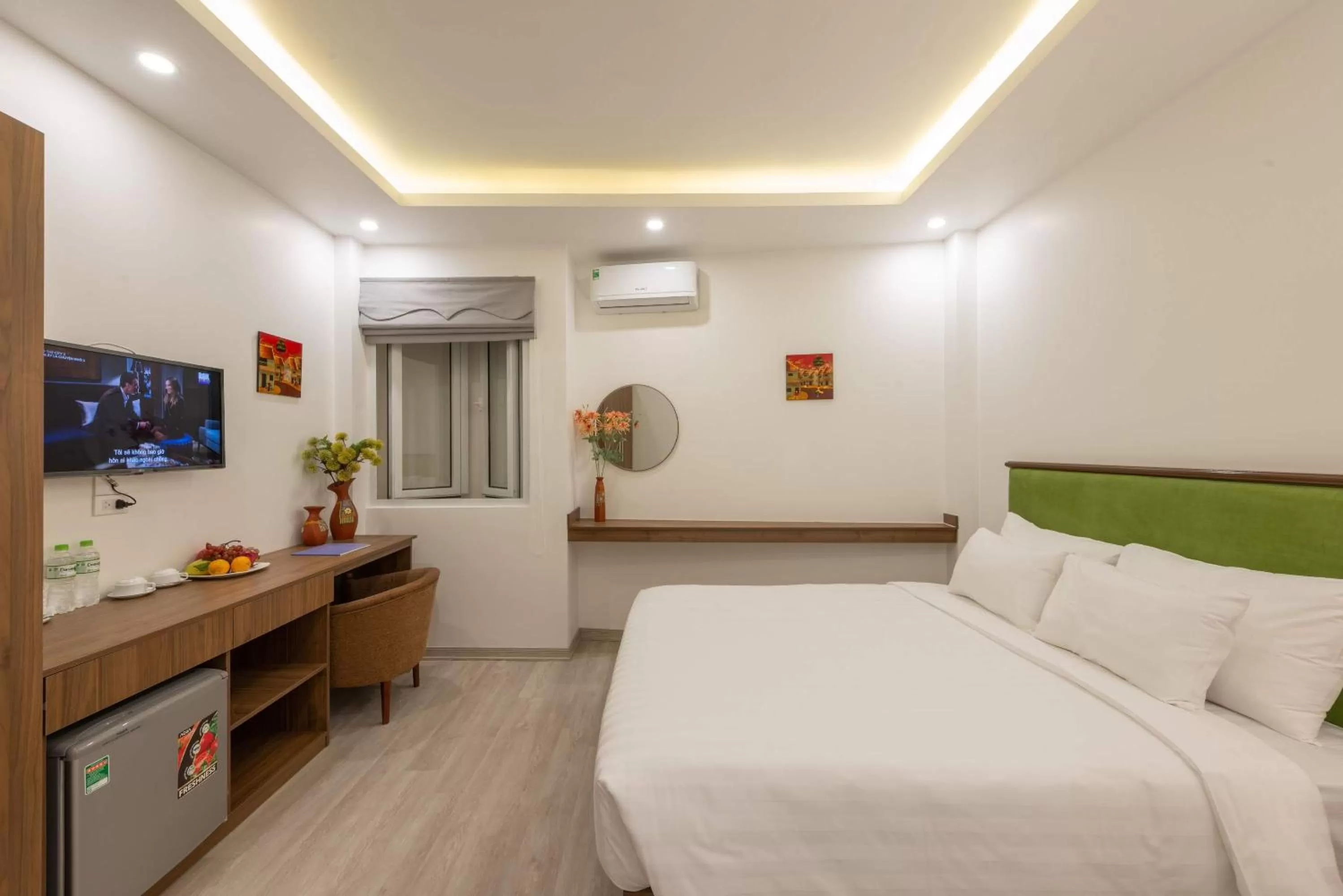 Bed in AMI Old Quarter Hotel