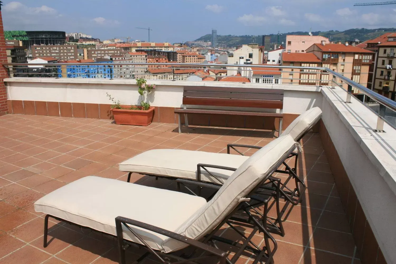 Balcony/Terrace in Bilbao Apartamentos Atxuri