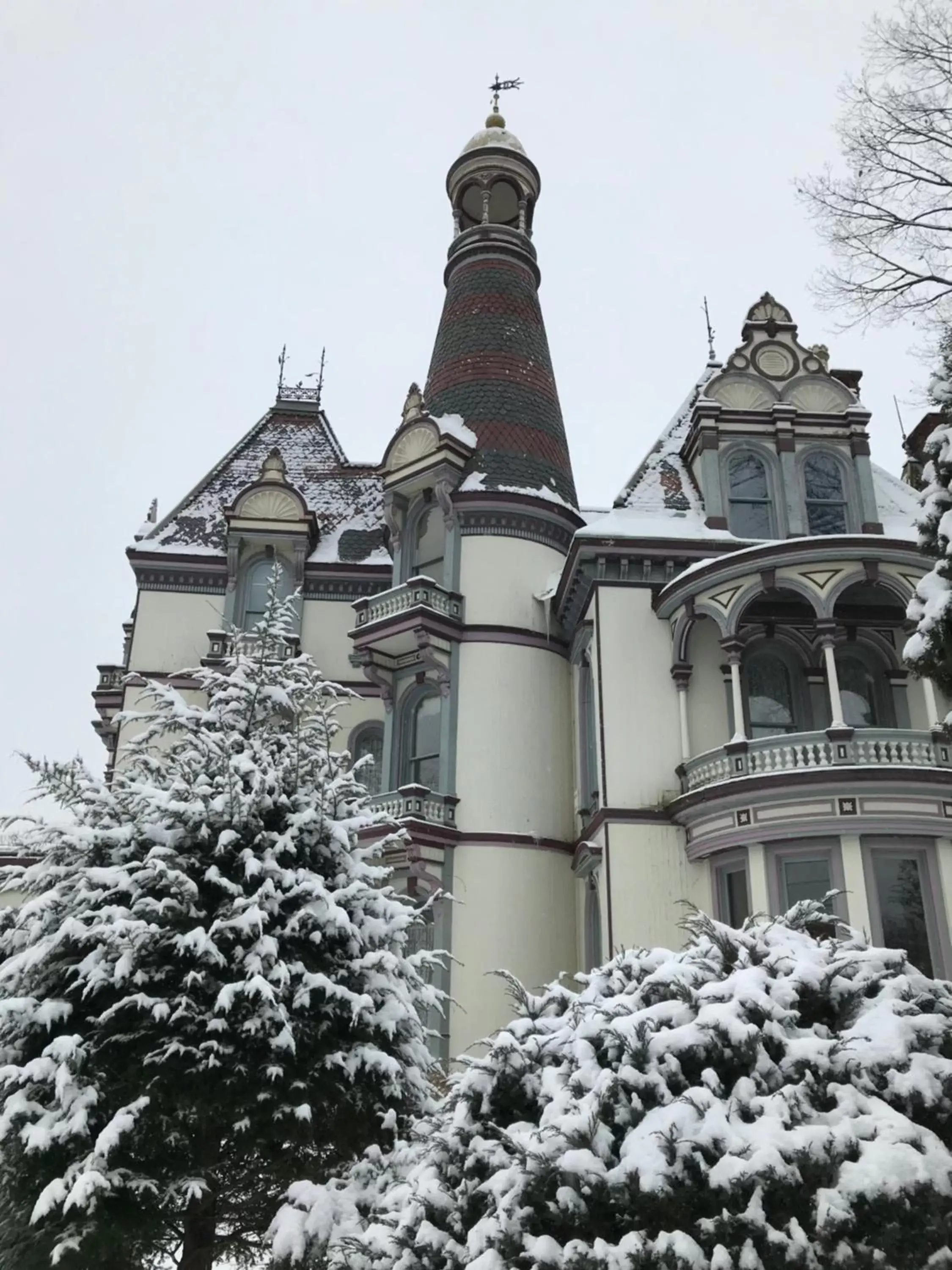 Winter in Batcheller Mansion Inn
