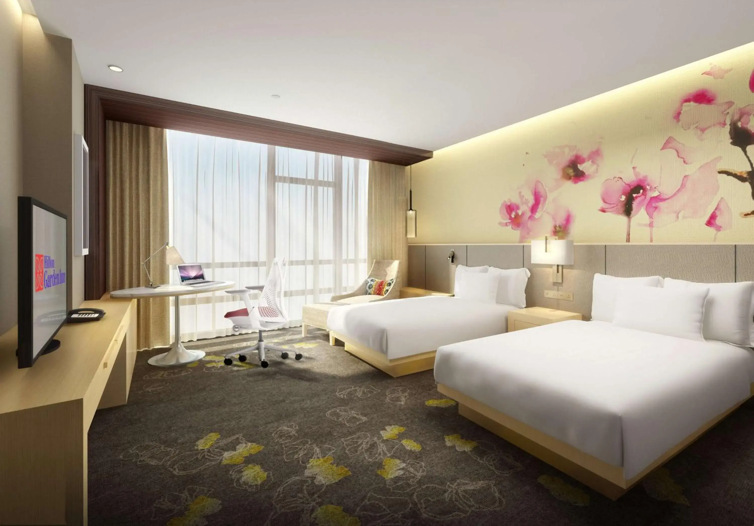 Bedroom in Hilton Garden Inn Guiyang, China