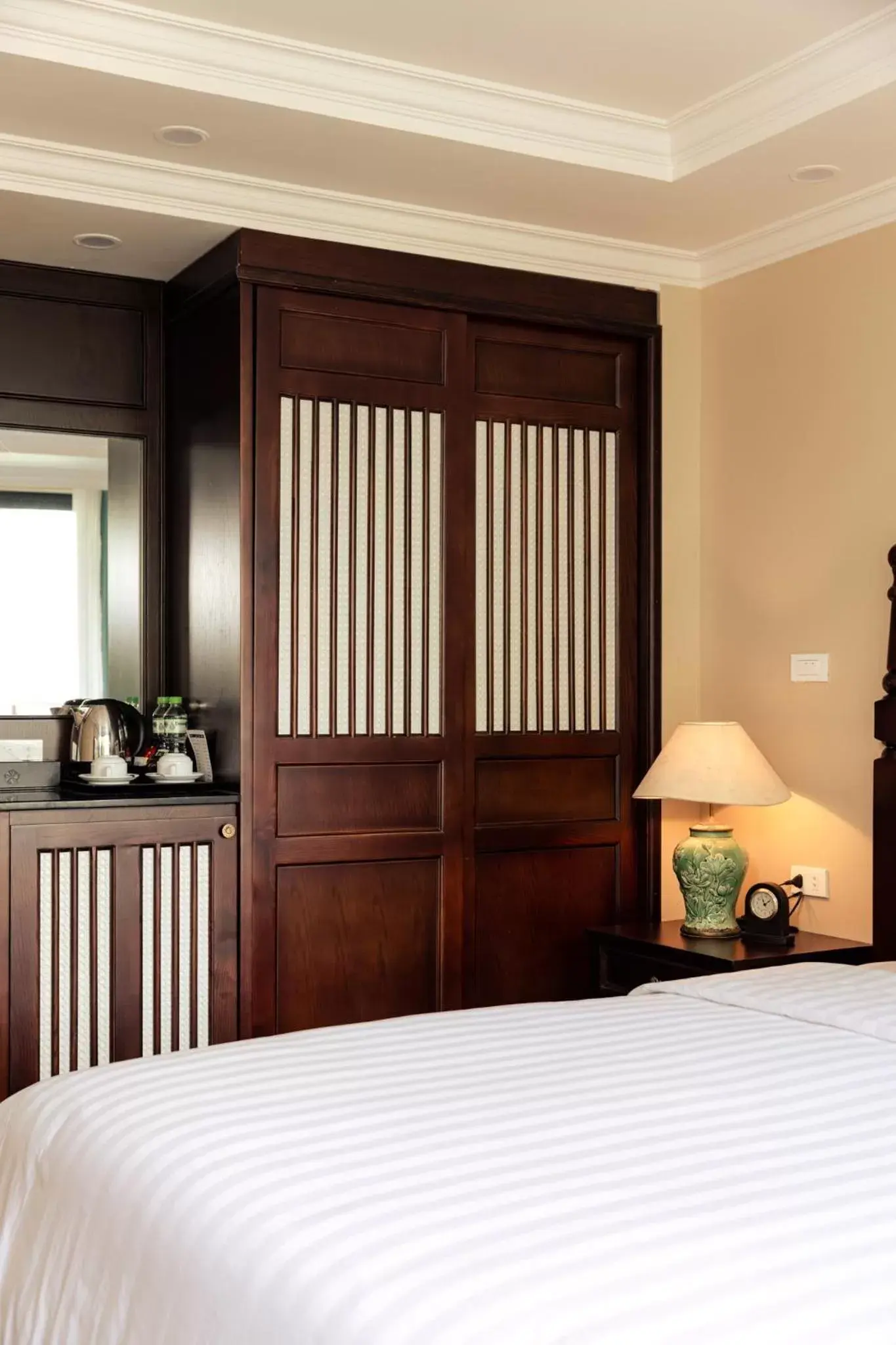 Bedroom, Bed in Hanoi Golden Lotus Aman Hotel Bedroom, Bed in Hanoi Golden Lotus Aman Hotel