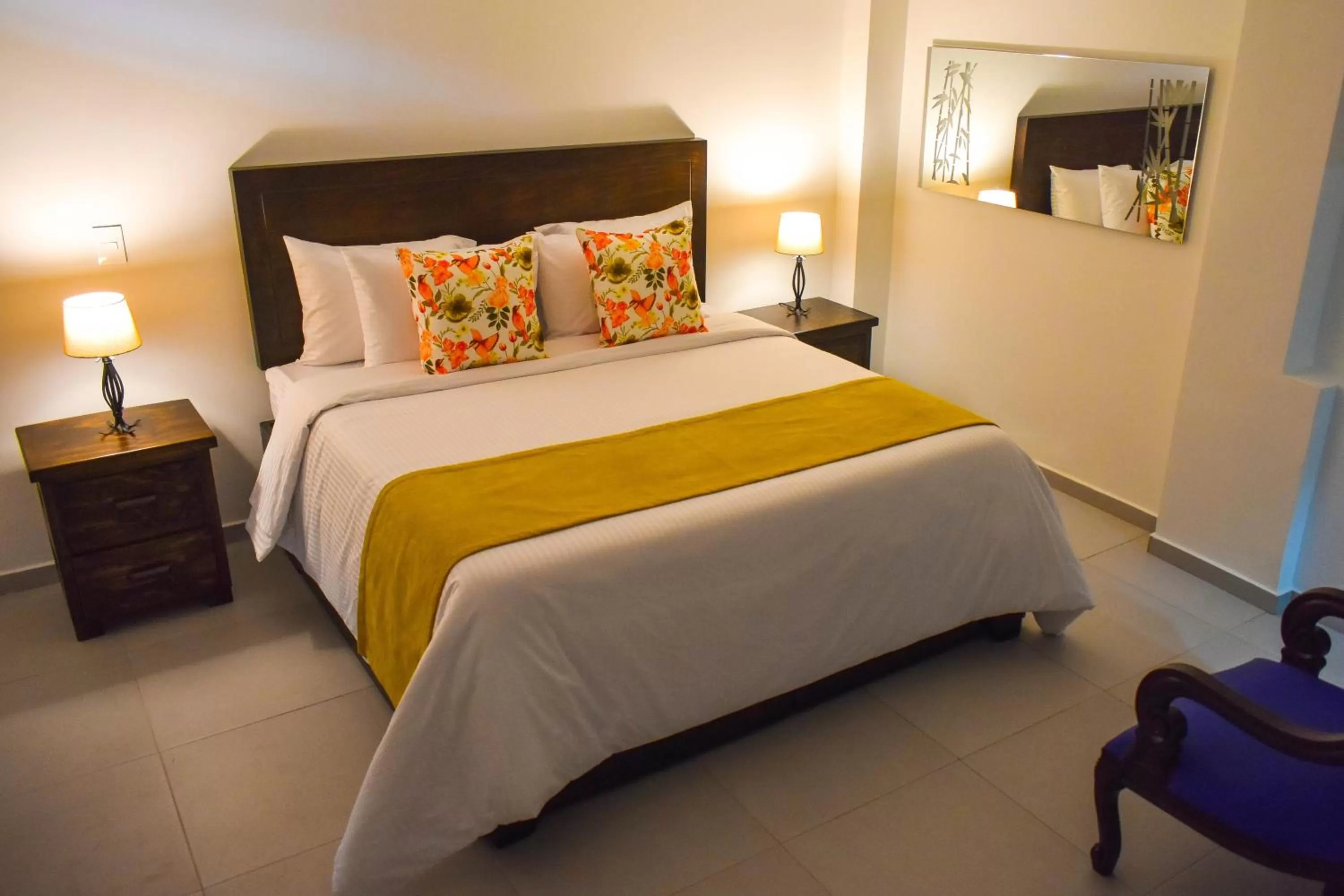 Bed in Guaduales Ecohotel