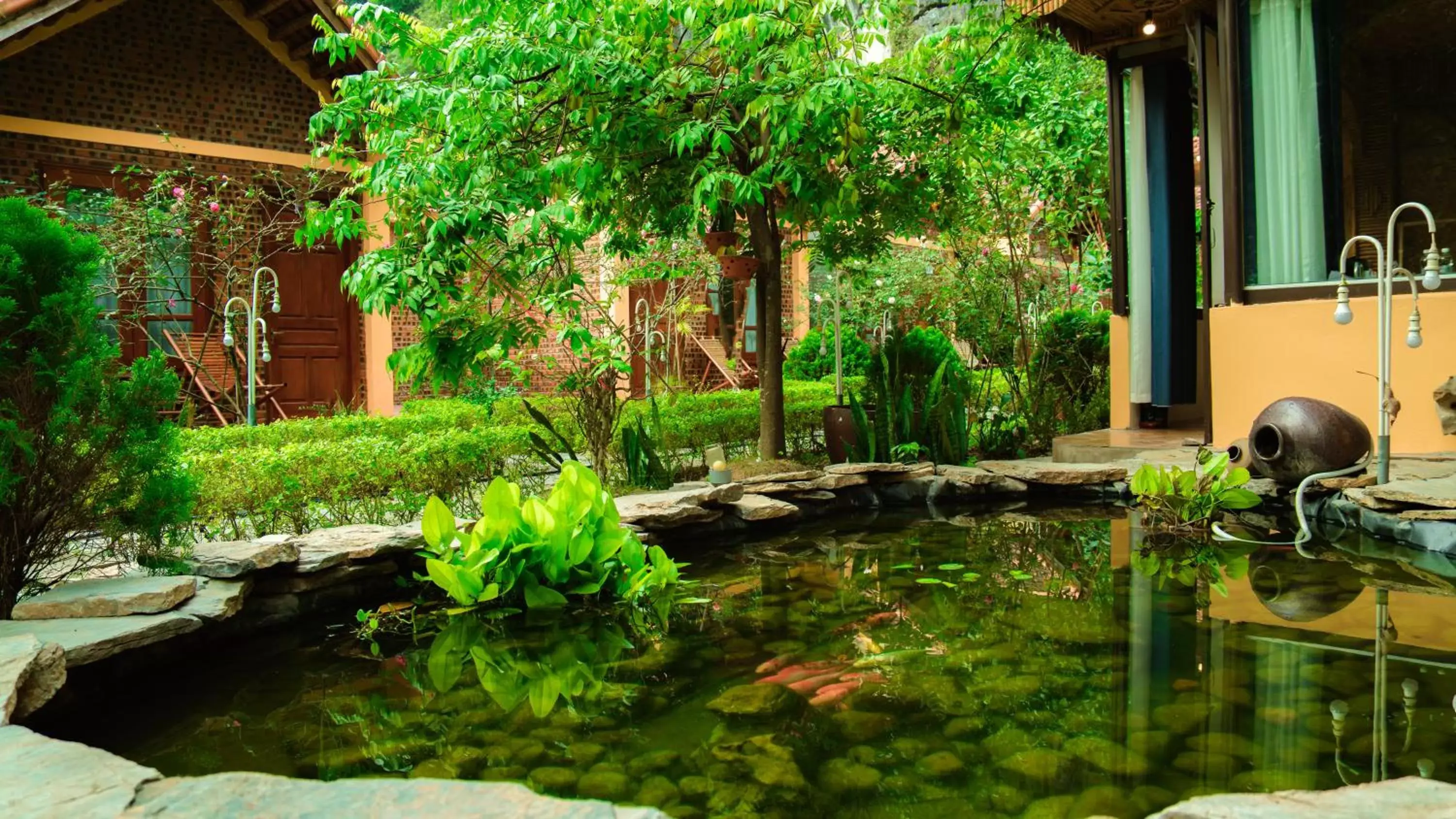 Garden, Swimming Pool in Tam Coc Luxury Homestay