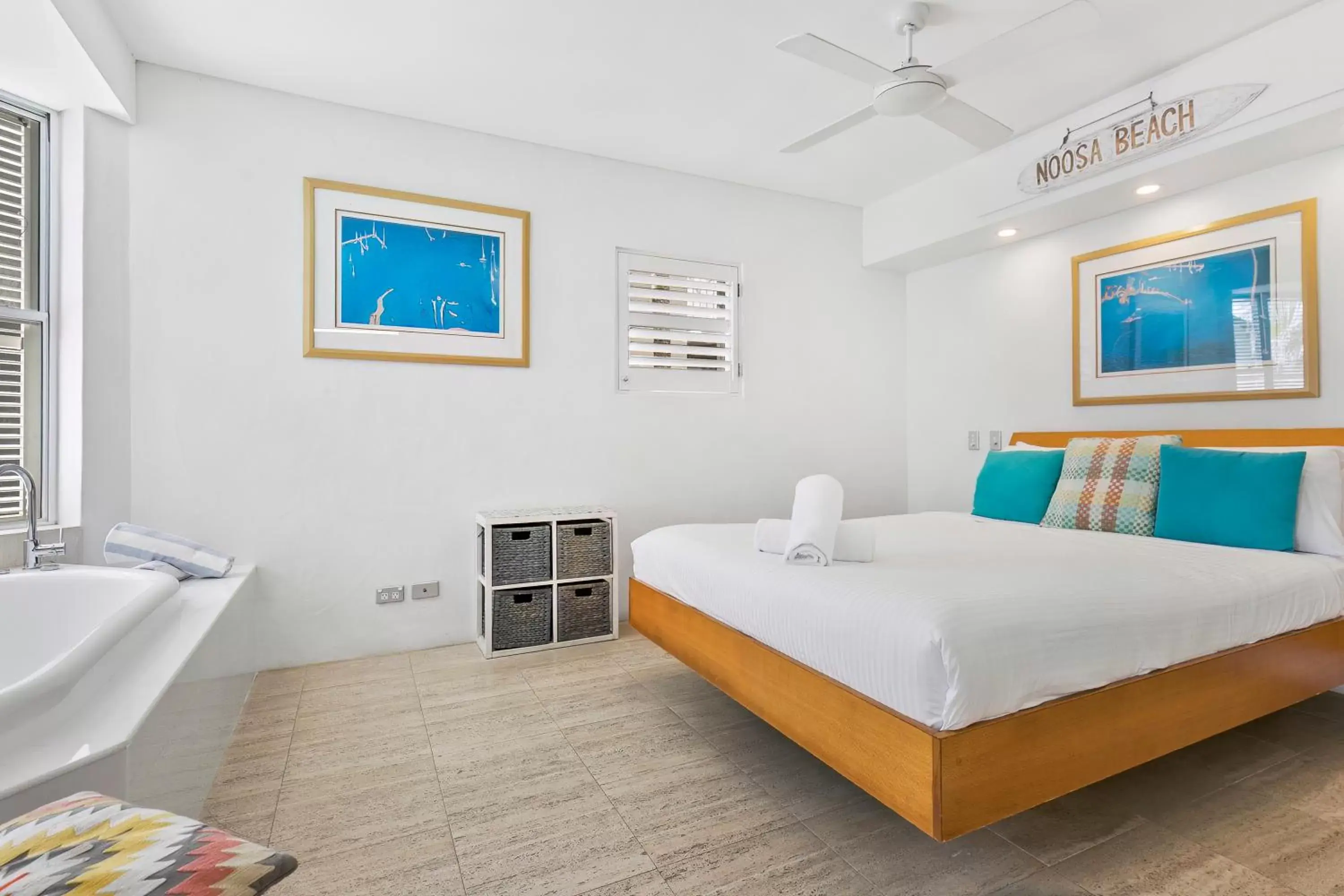 Bed in Noosa Blue Resort