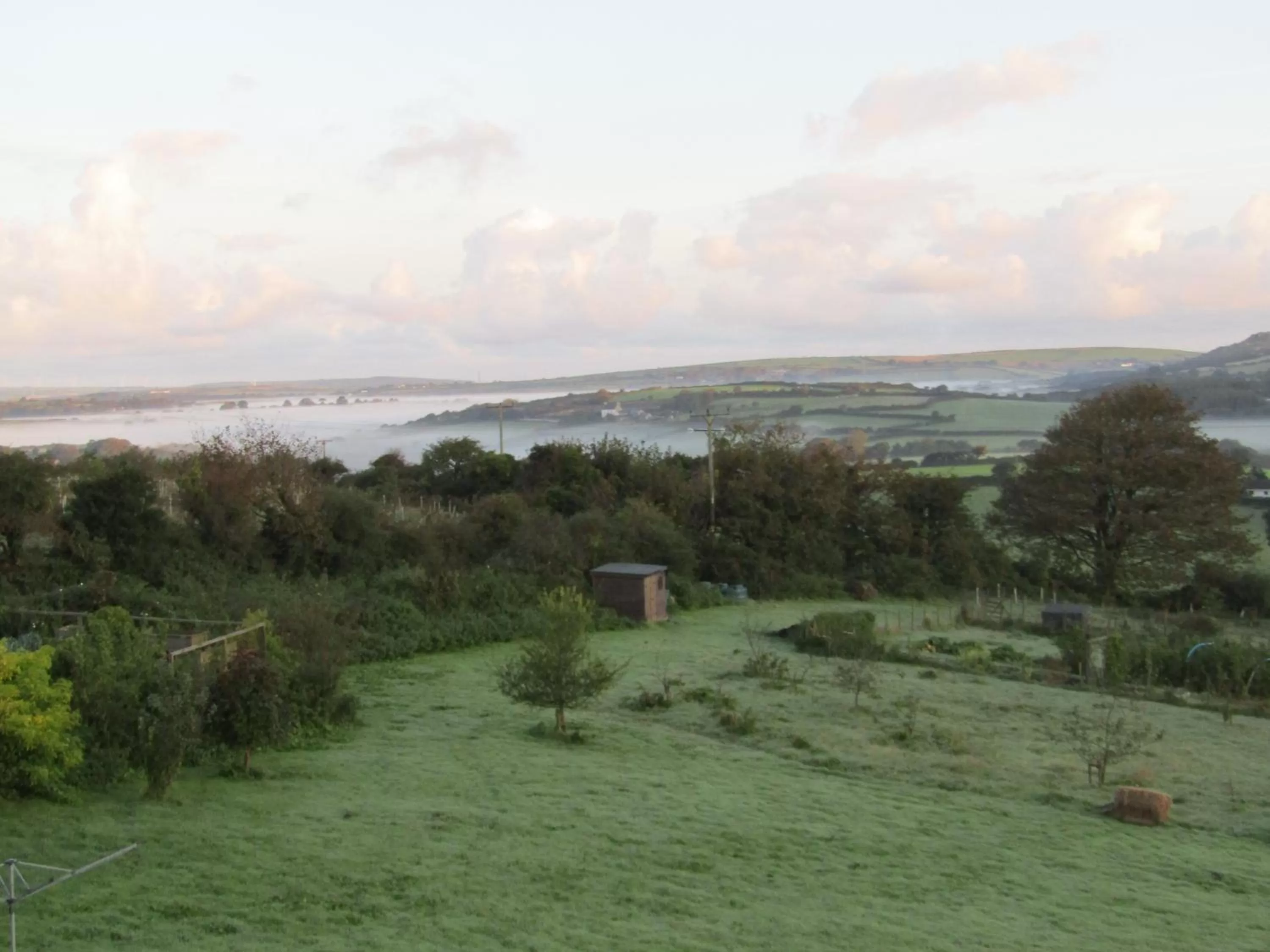 Garden view in Treganoon House, Lanlivery