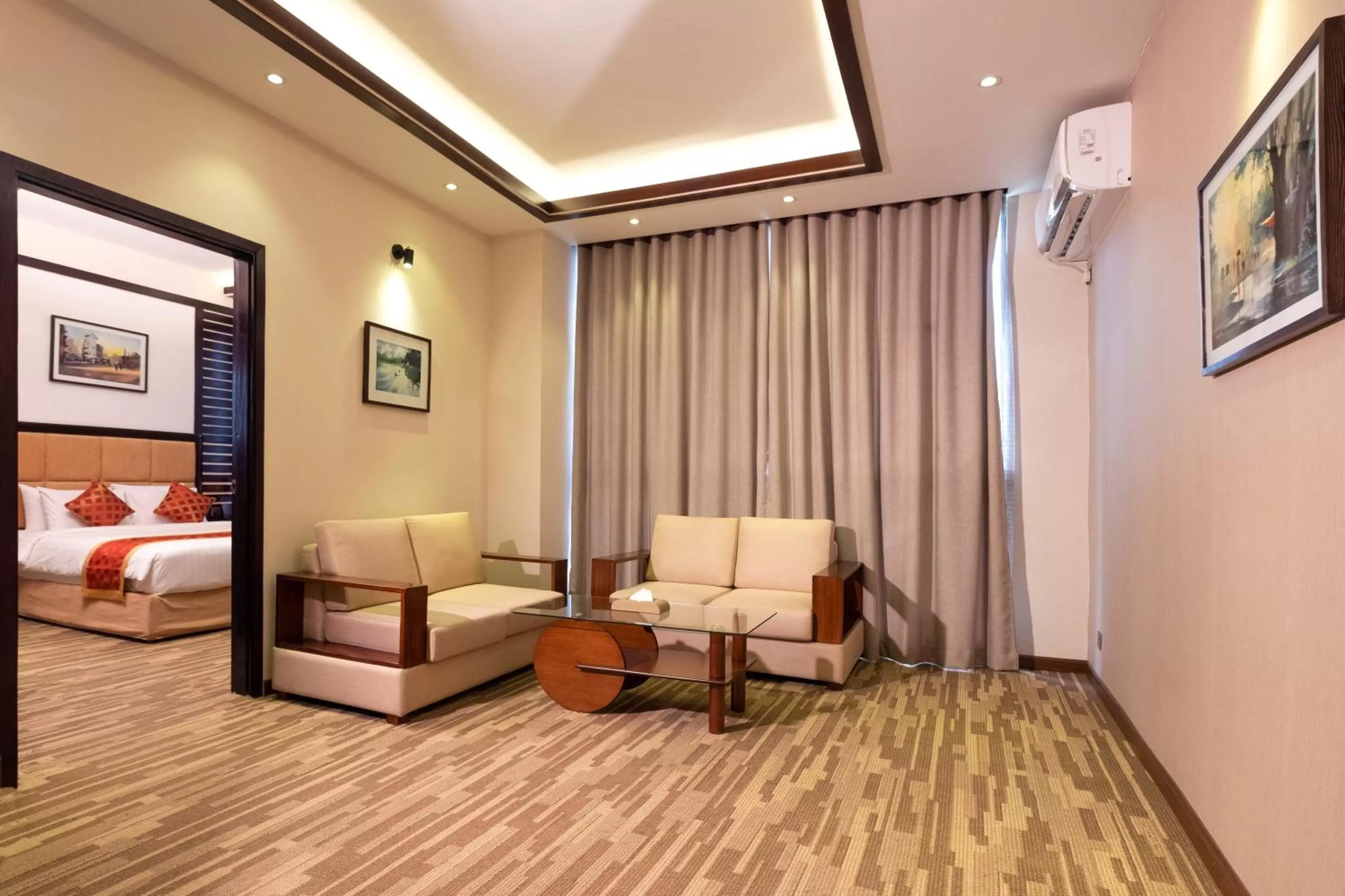 Seating area, Bed in After Hours Residence