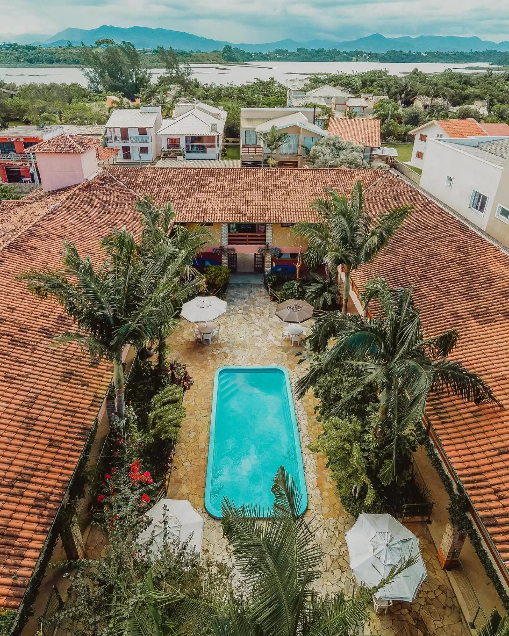 Bird's eye view in Pousada Chaday