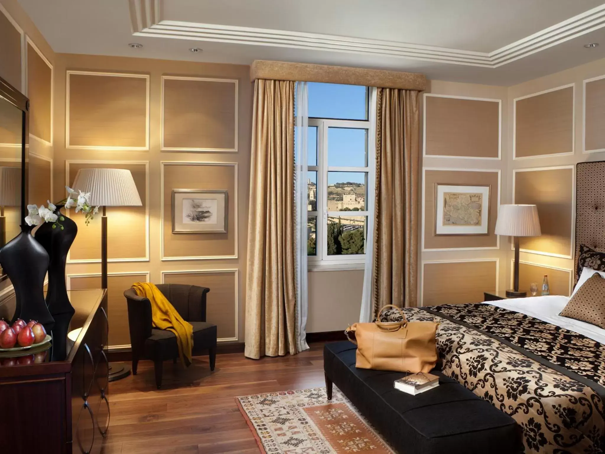 Photo of the whole room, Bed in King David Hotel Jerusalem Photo of the whole room, Bed in King David Hotel Jerusalem