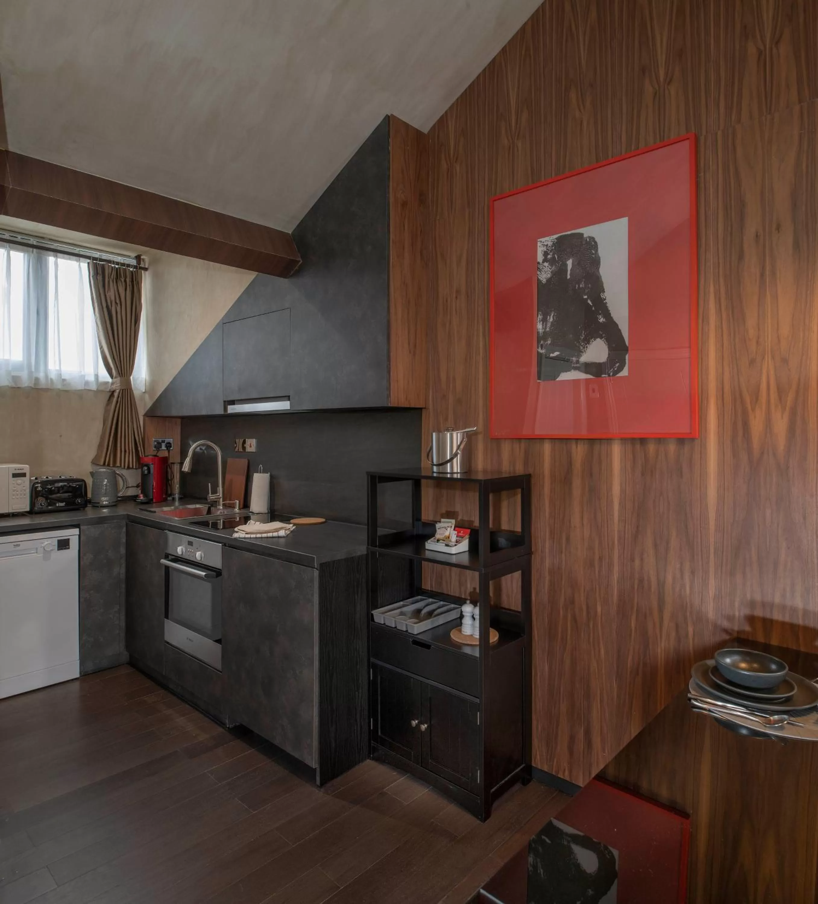 Kitchen or kitchenette in Trueman Court Luxury Serviced Apartments