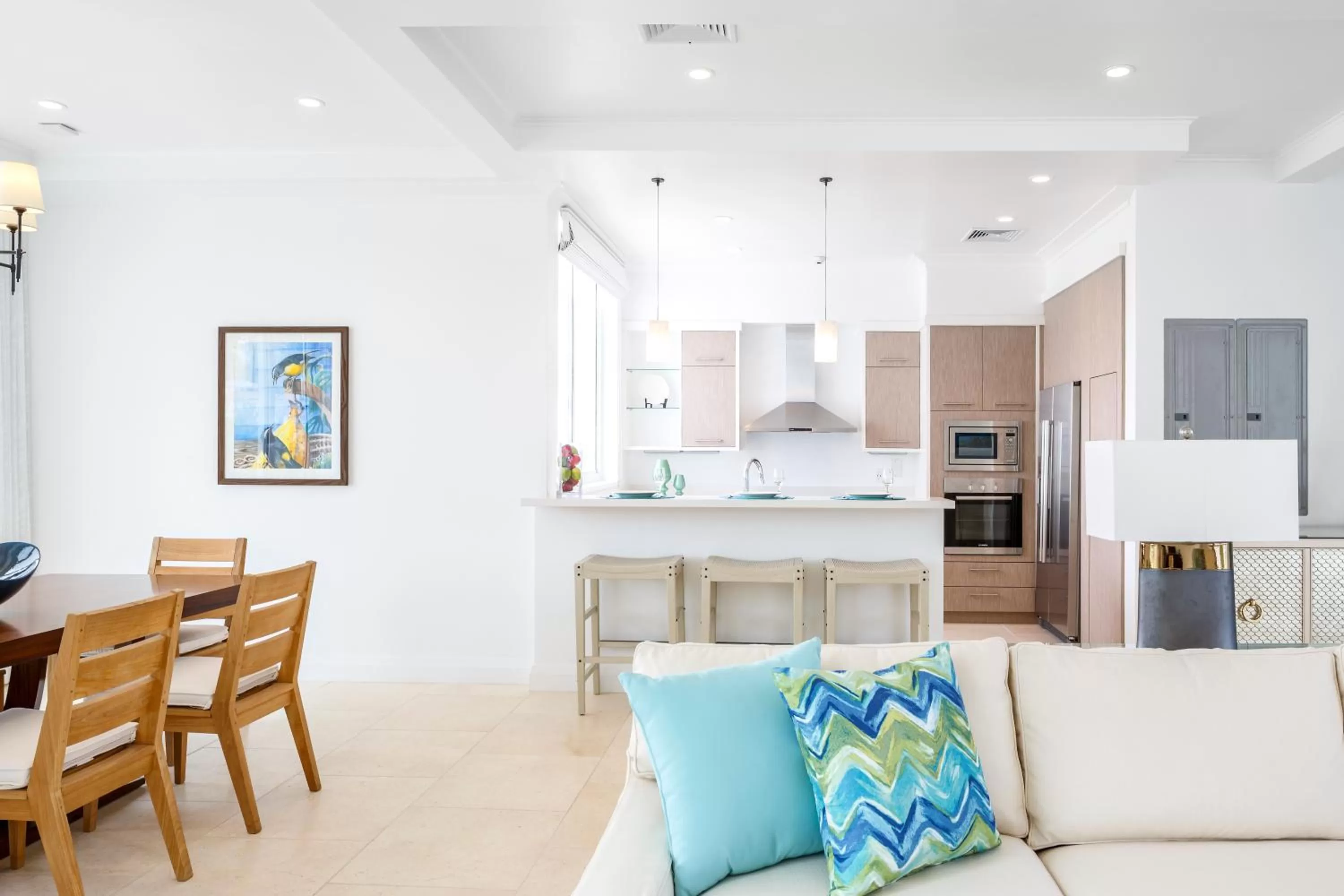 Kitchen or kitchenette in Windjammer Landing Resort and Residences