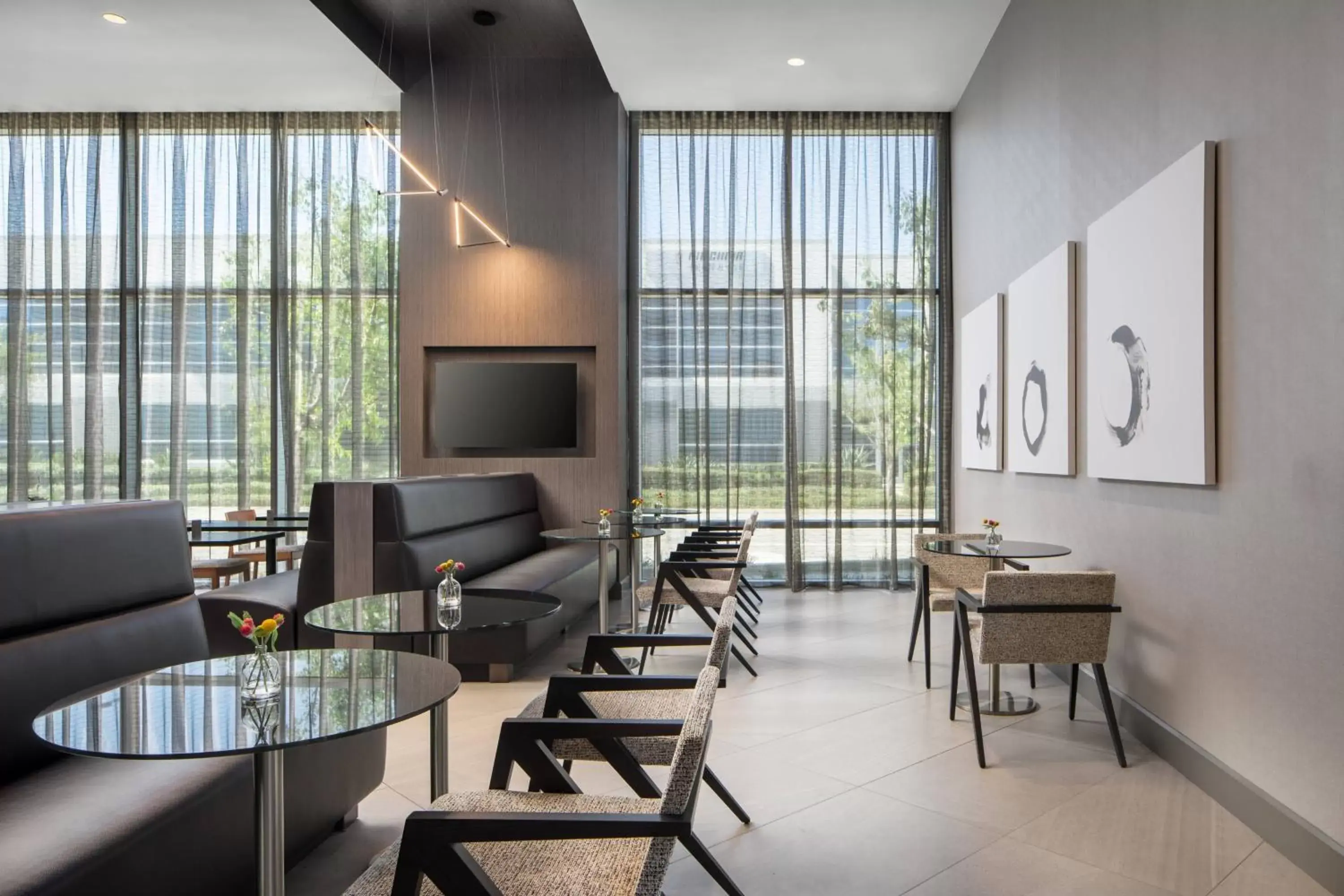 Kitchen or kitchenette, Seating Area in AC Hotel by Marriott Los Angeles South Bay