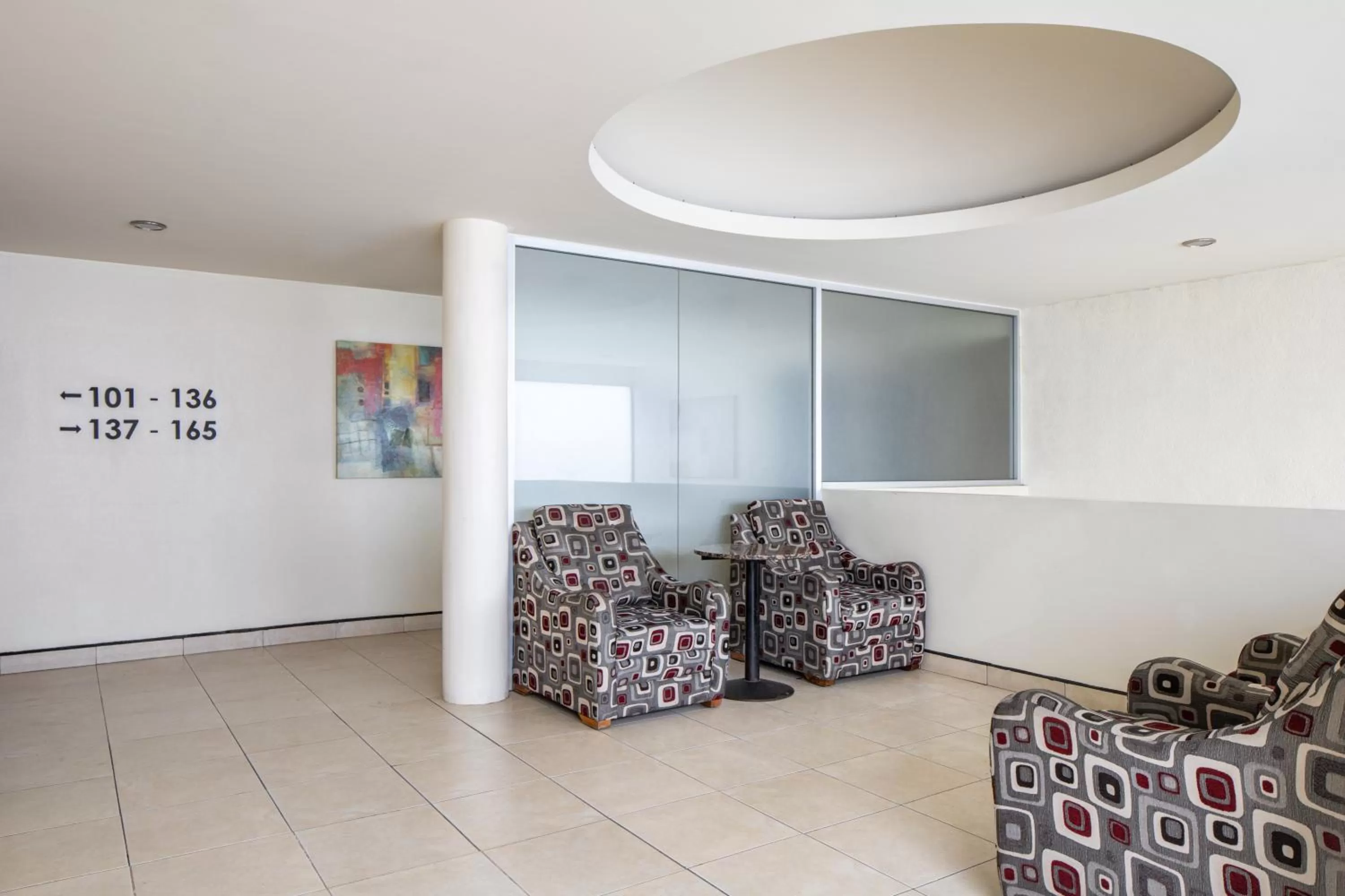 Living room in Hotel Astor Tijuana