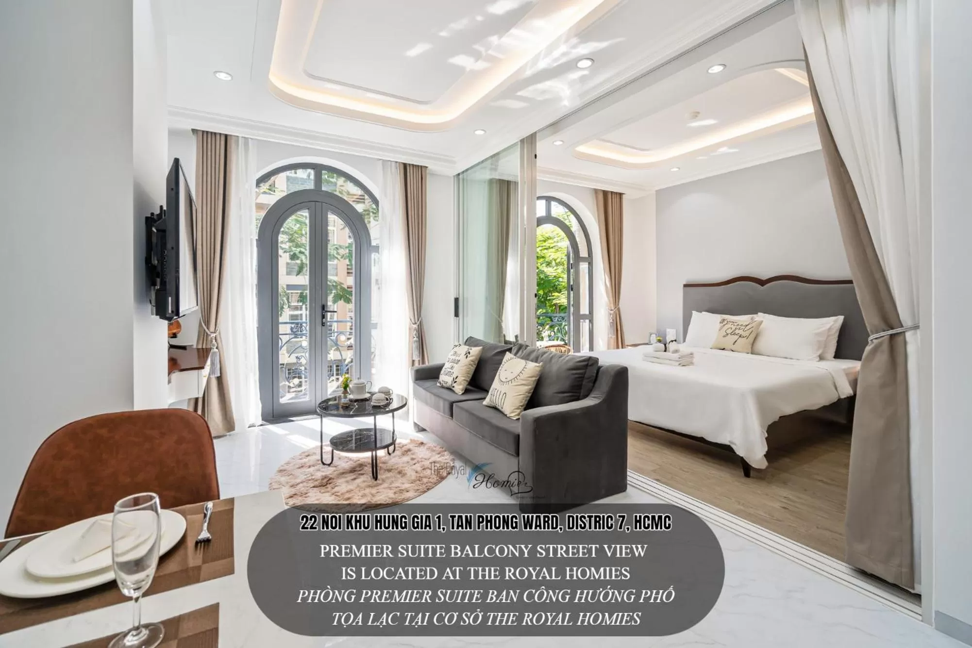 King Suite with Balcony in The Royal Hotel & Apartment - Phu My Hung