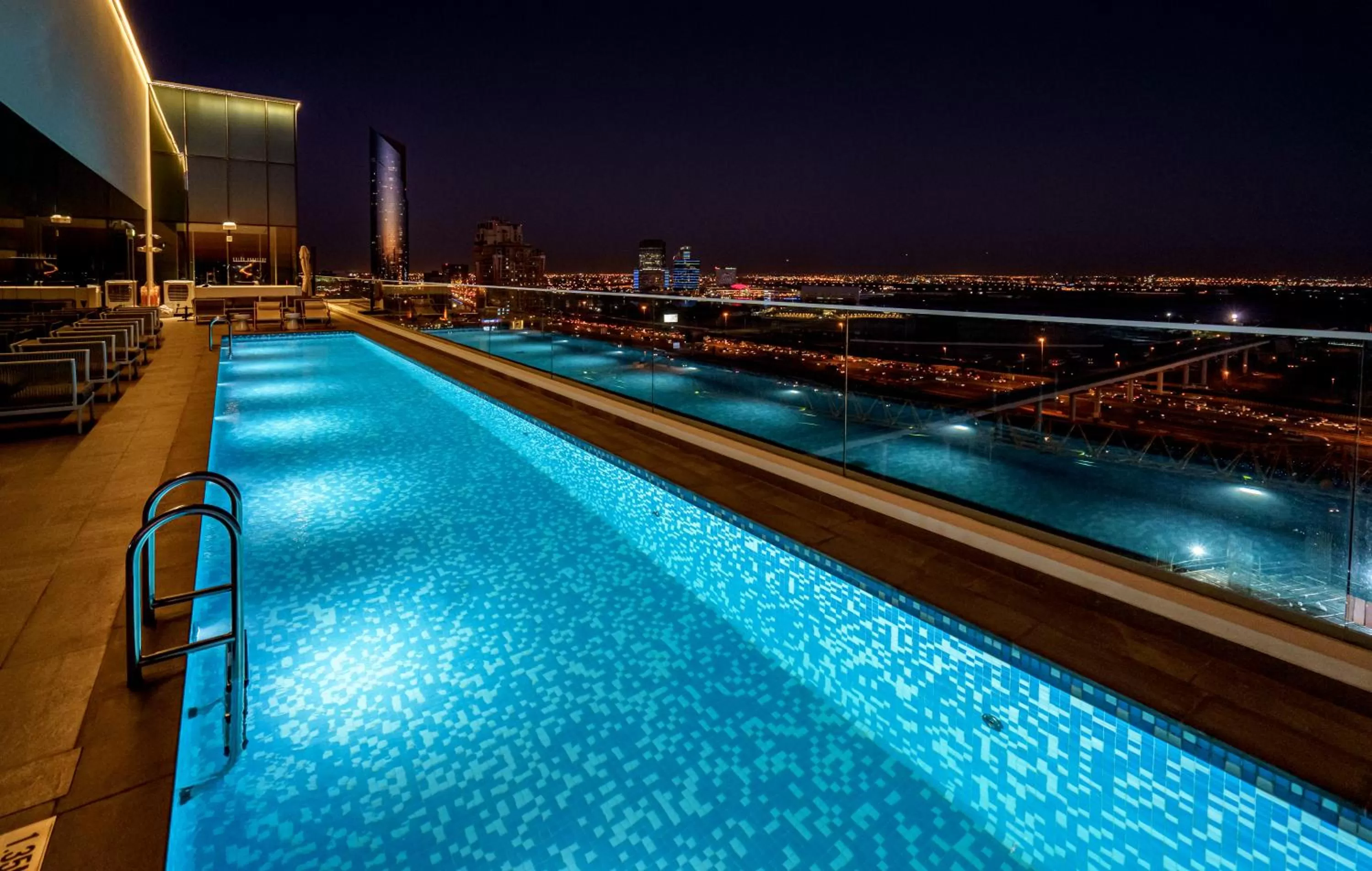 Swimming pool in FORM Hotel Al Jaddaf, Dubai, a Member of Design Hotels