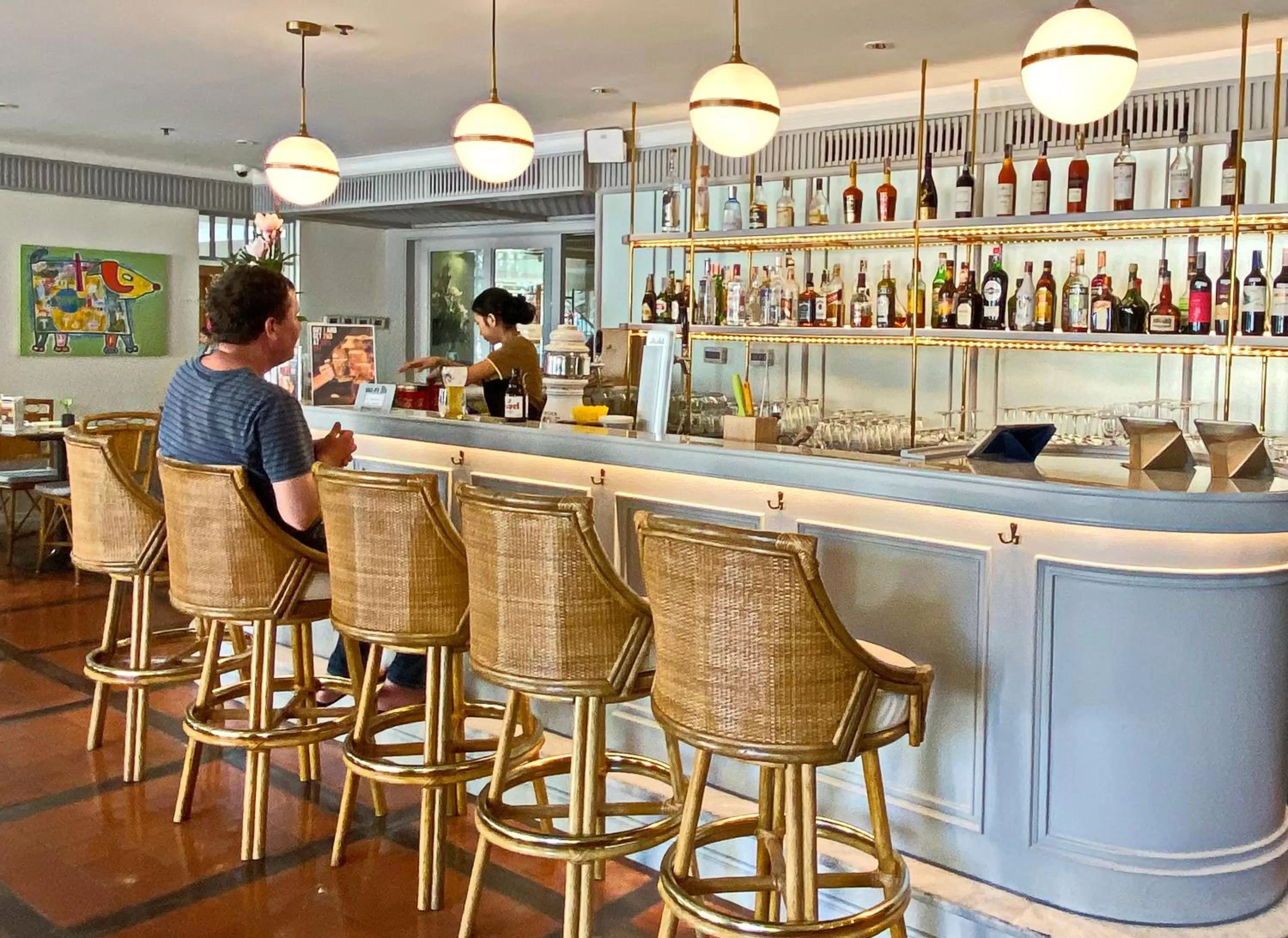 Lounge or bar in Silom Serene A Boutique Hotel