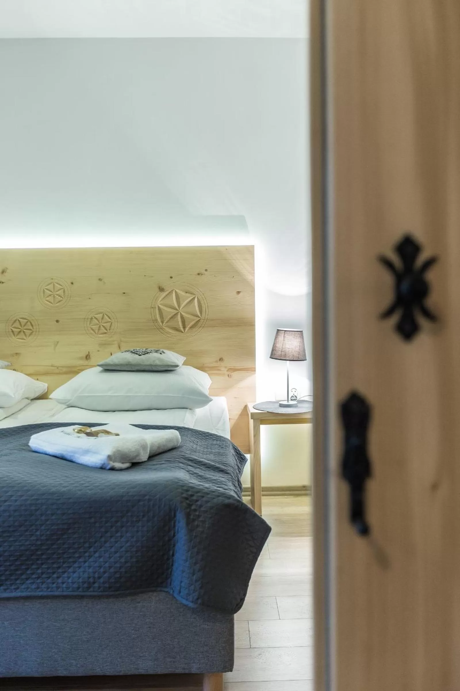 Photo of the whole room, Bed in Willa Baciarka-basen, sauny i jacuzzi