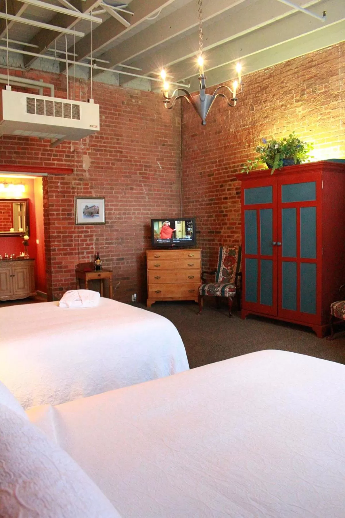 Seating area, Bed in The Historic Brookstown Inn, Trademark Collection by Wyndham