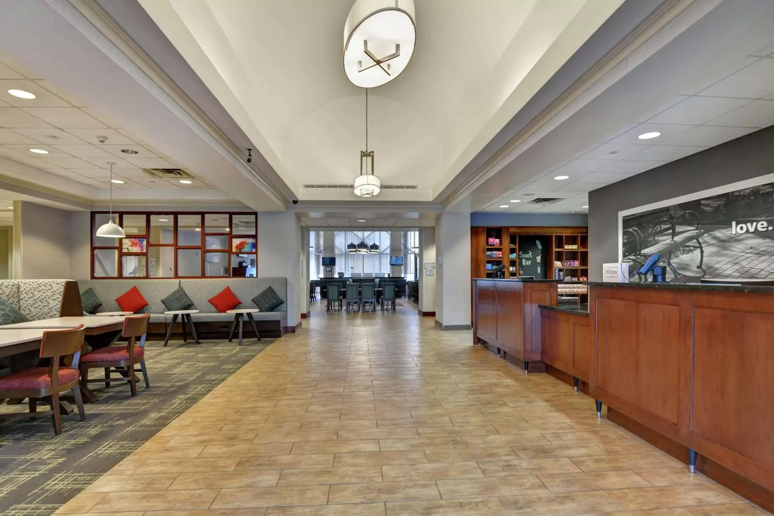 Lobby or reception in Hampton Inn & Suites Newark-Harrison-Riverwalk