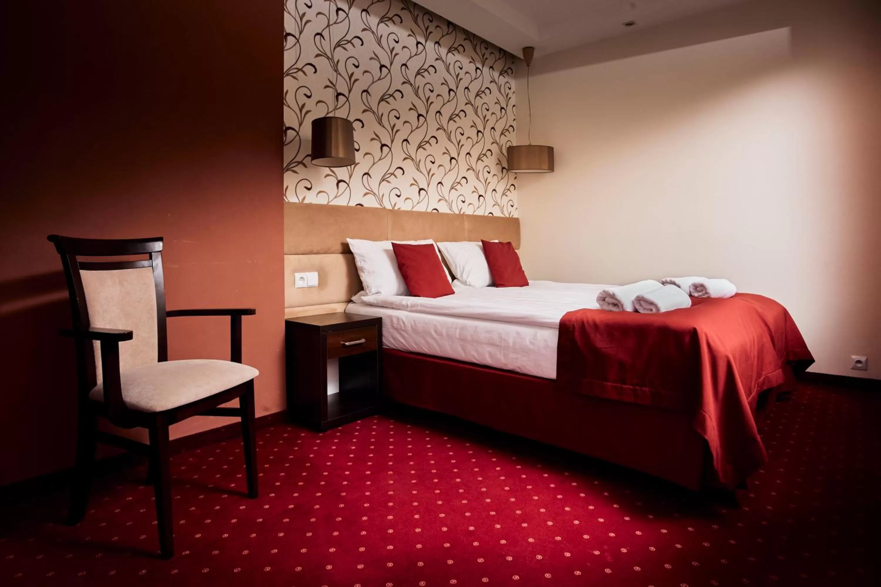 Bed in Hotel Maraton