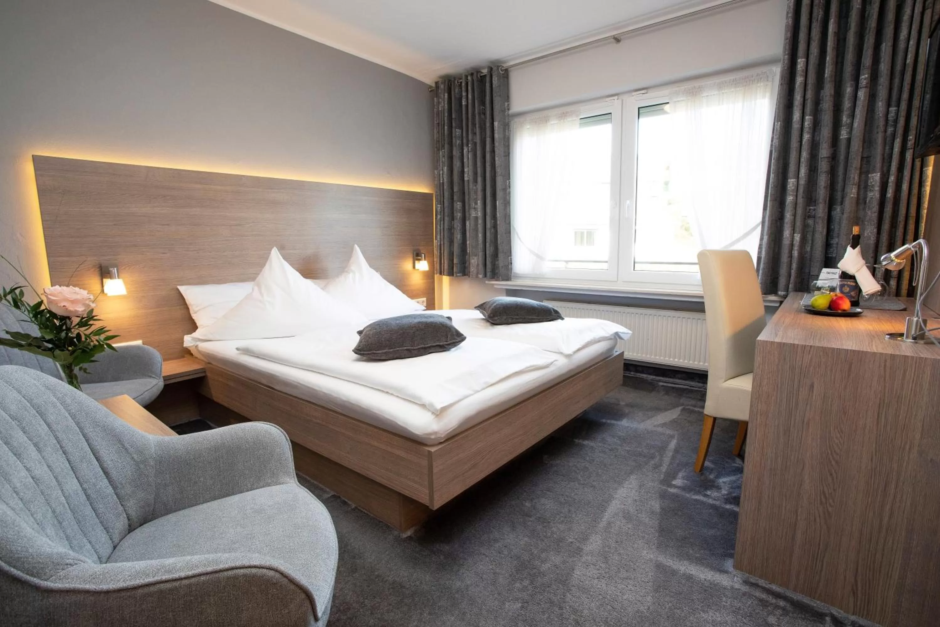 Bed in Hotel Forsthaus