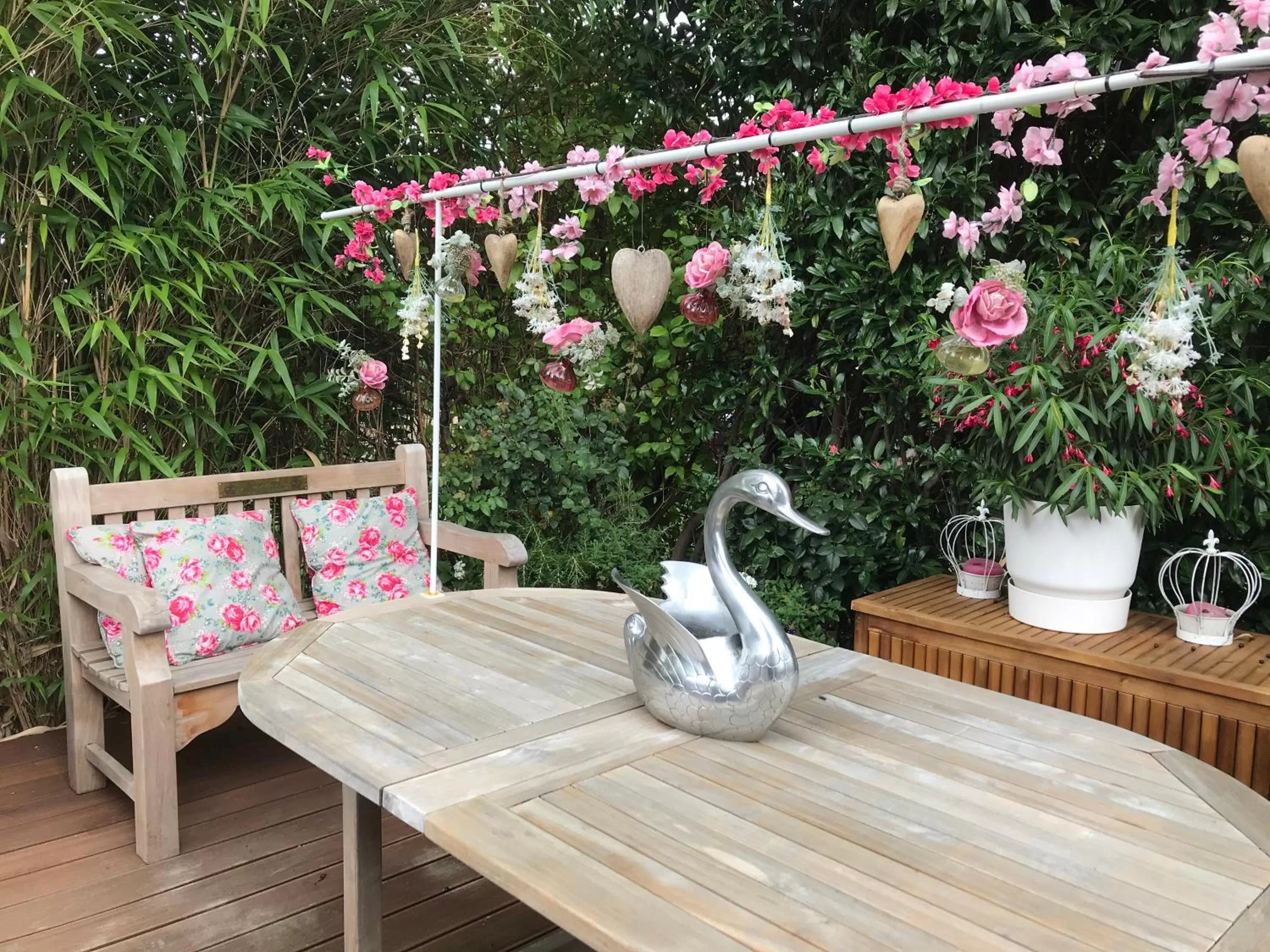 Garden view in The Little Britain Inn Themed Hotel One of a Kind In Europe