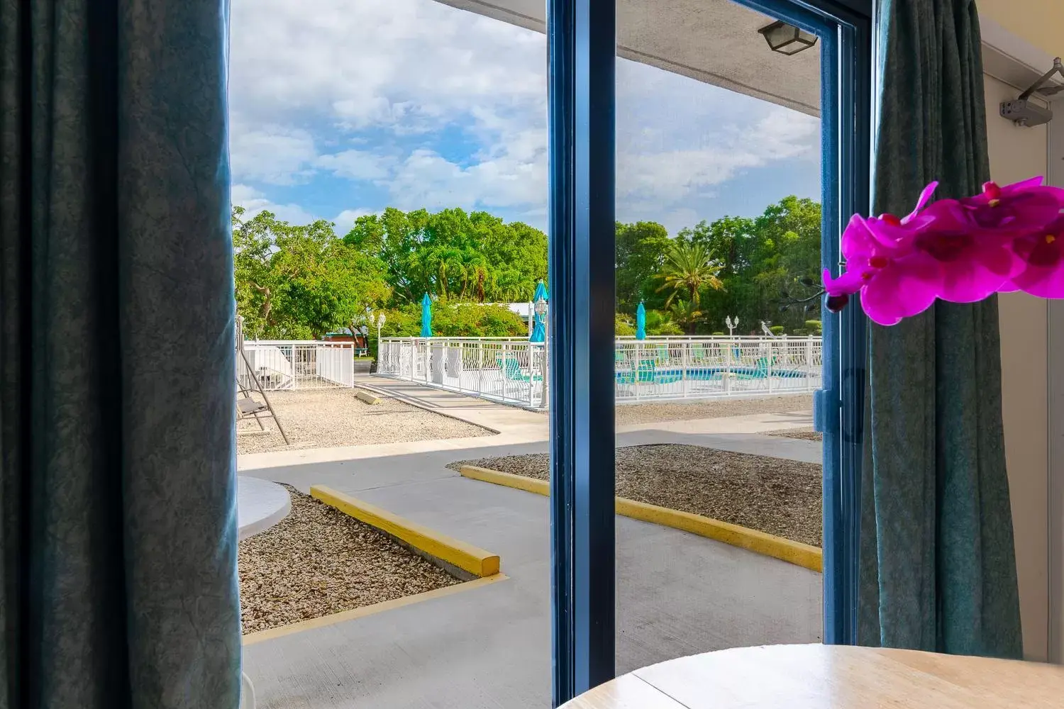 Pool view in Rock Reef Resort