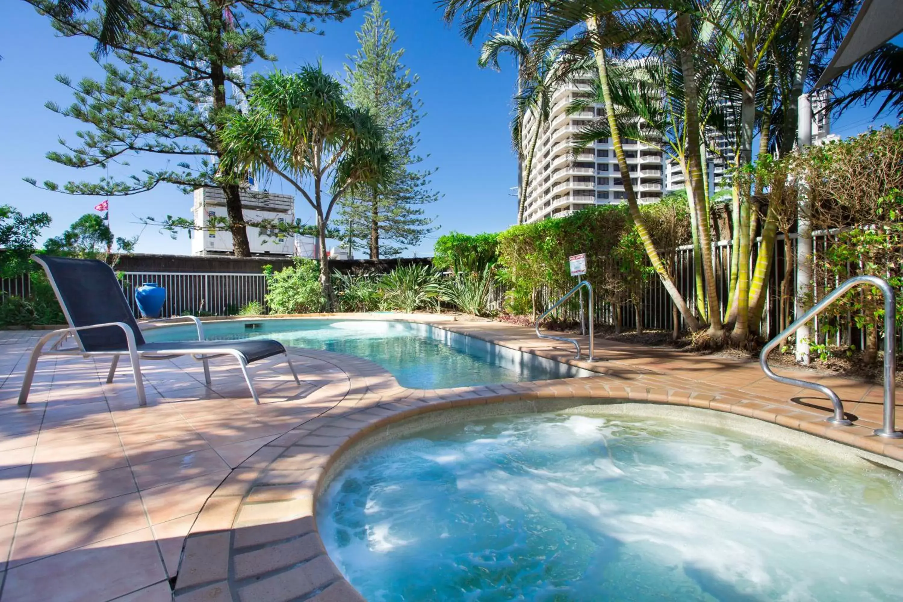 Pool view in Wharf Boutique Apartments