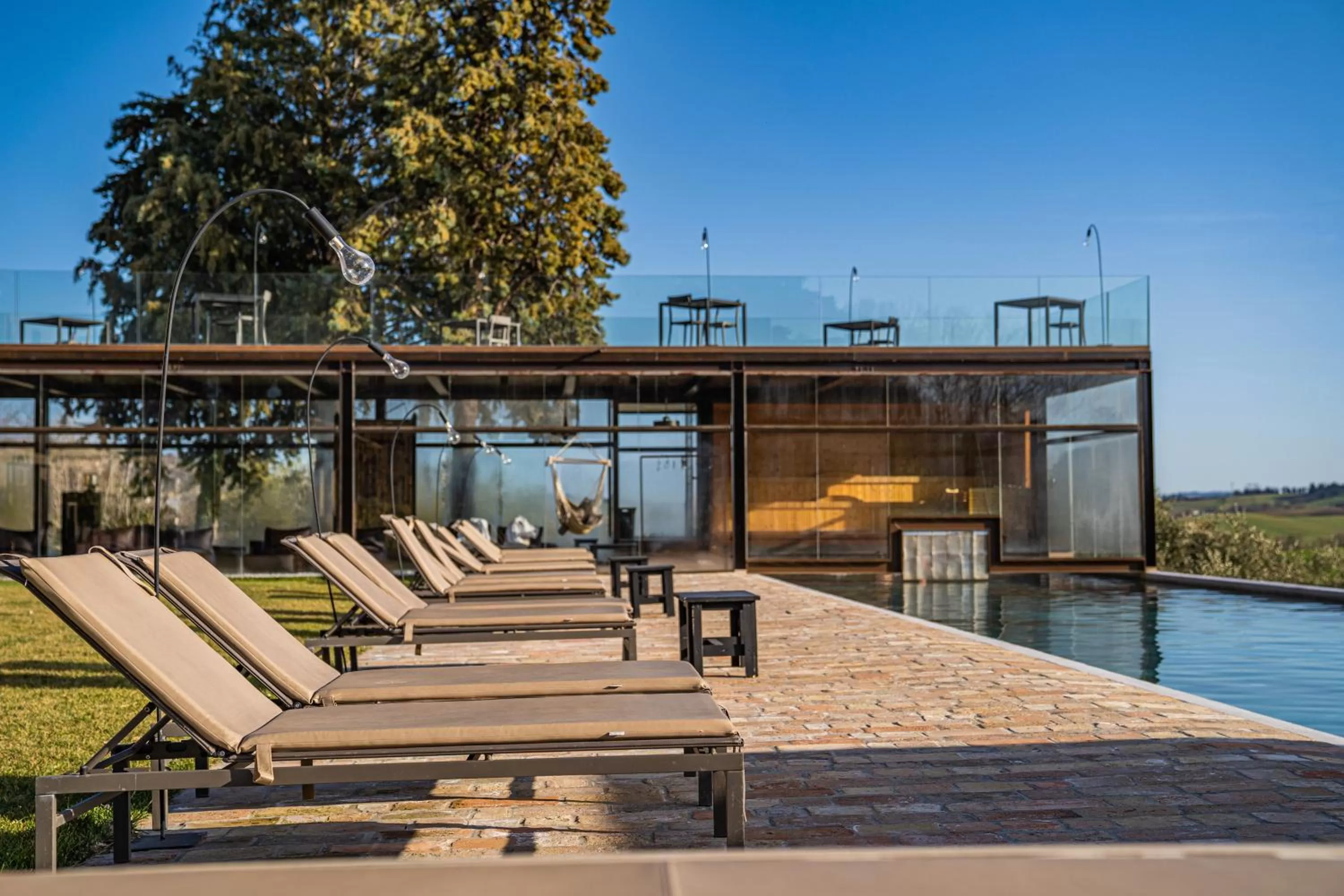 Pool view in Terra di Gradara