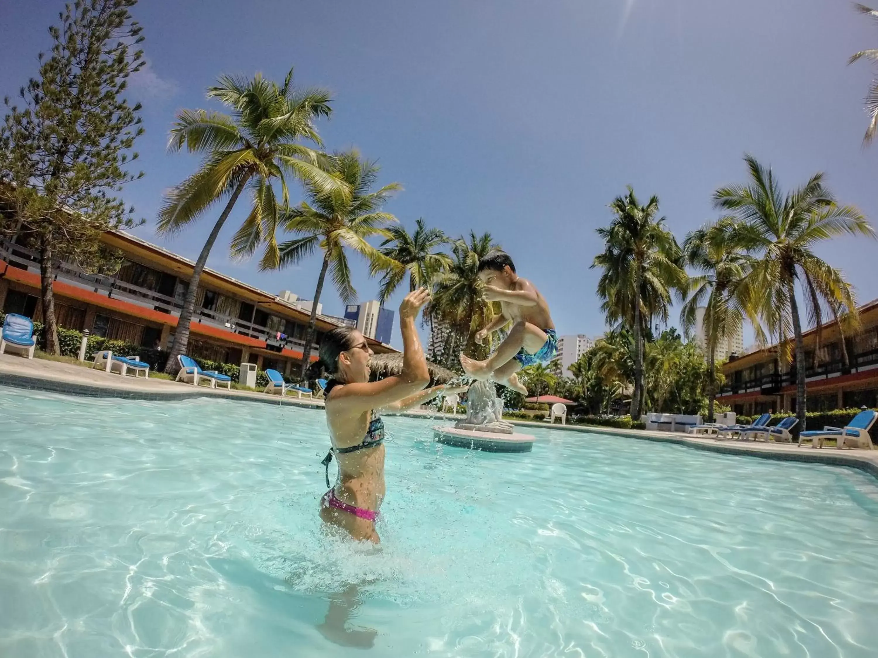 Swimming Pool in Hotel Bali-Hai Acapulco