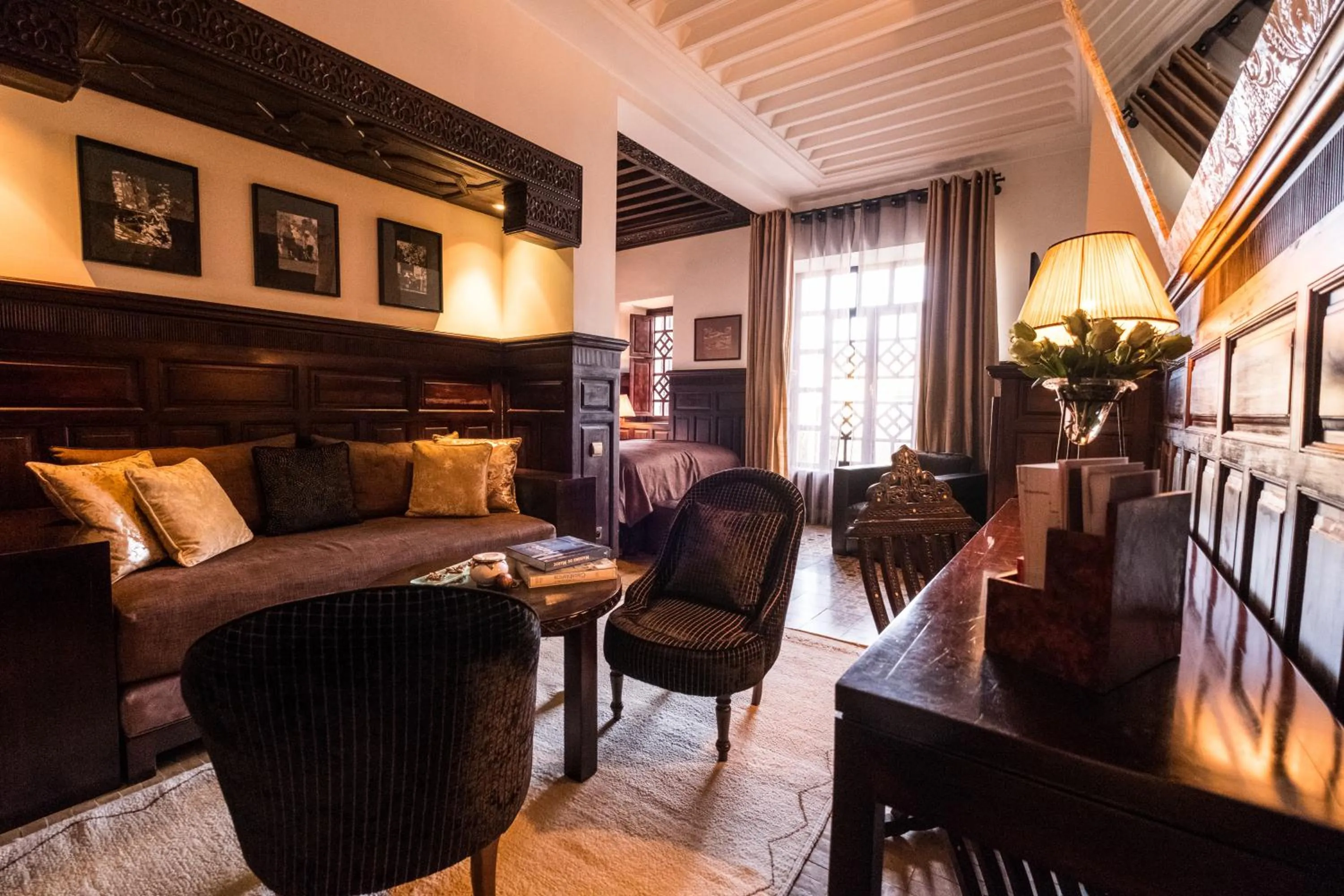 Seating area in La Villa des Orangers - Relais & Châteaux