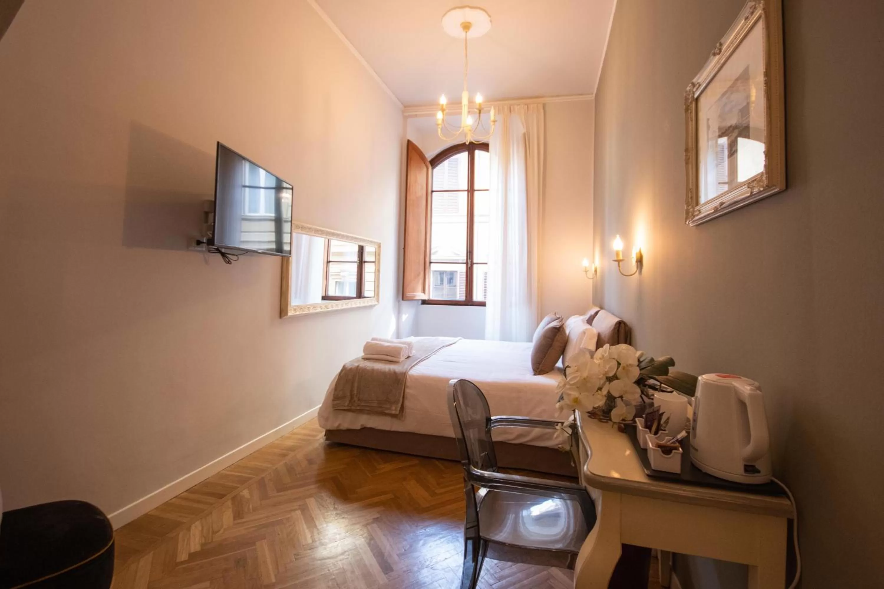 Bed, Seating Area in B&B Dimora Sassetti 6