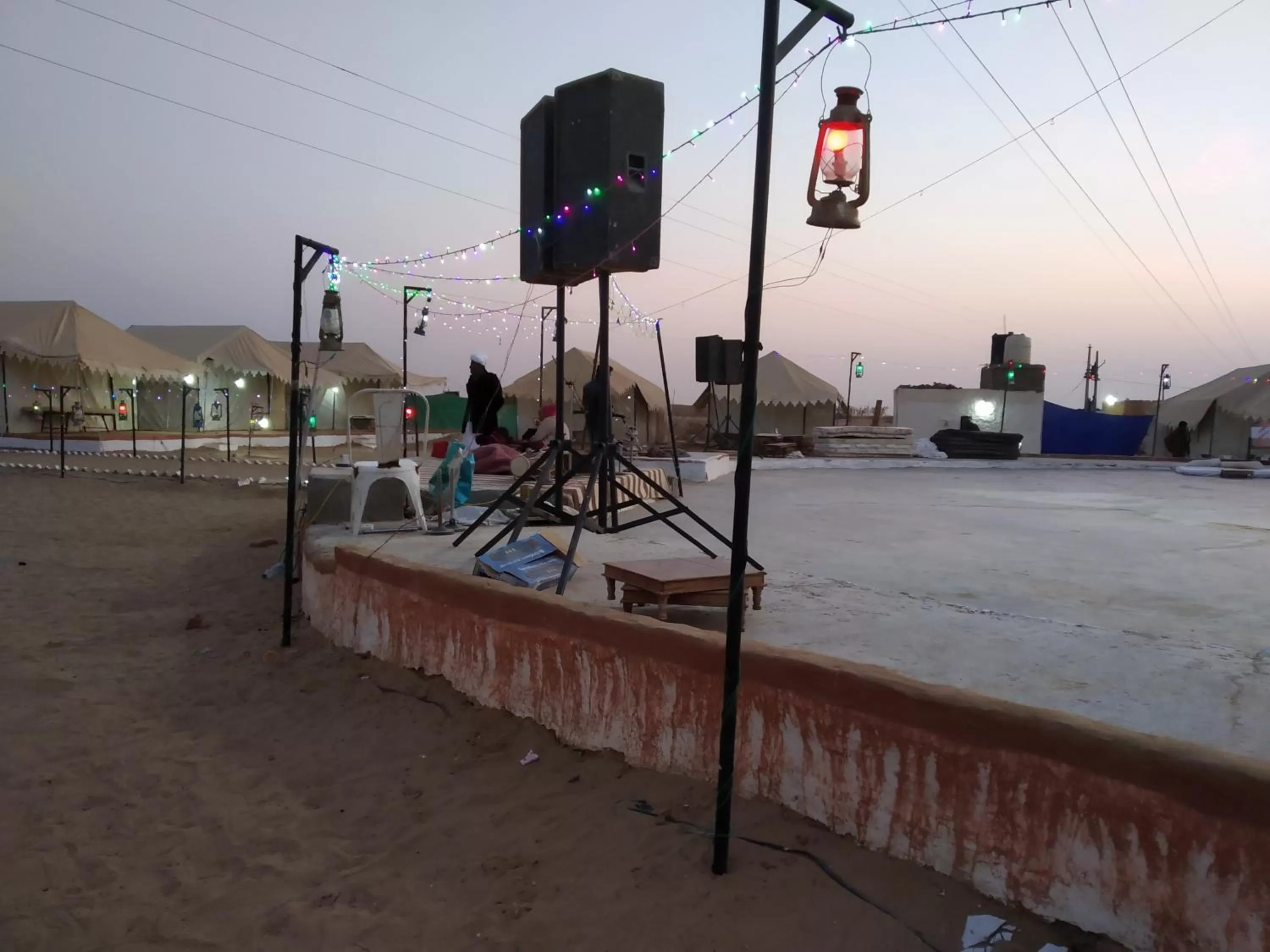 Natural landscape in Bhati Desert Camp Sam
