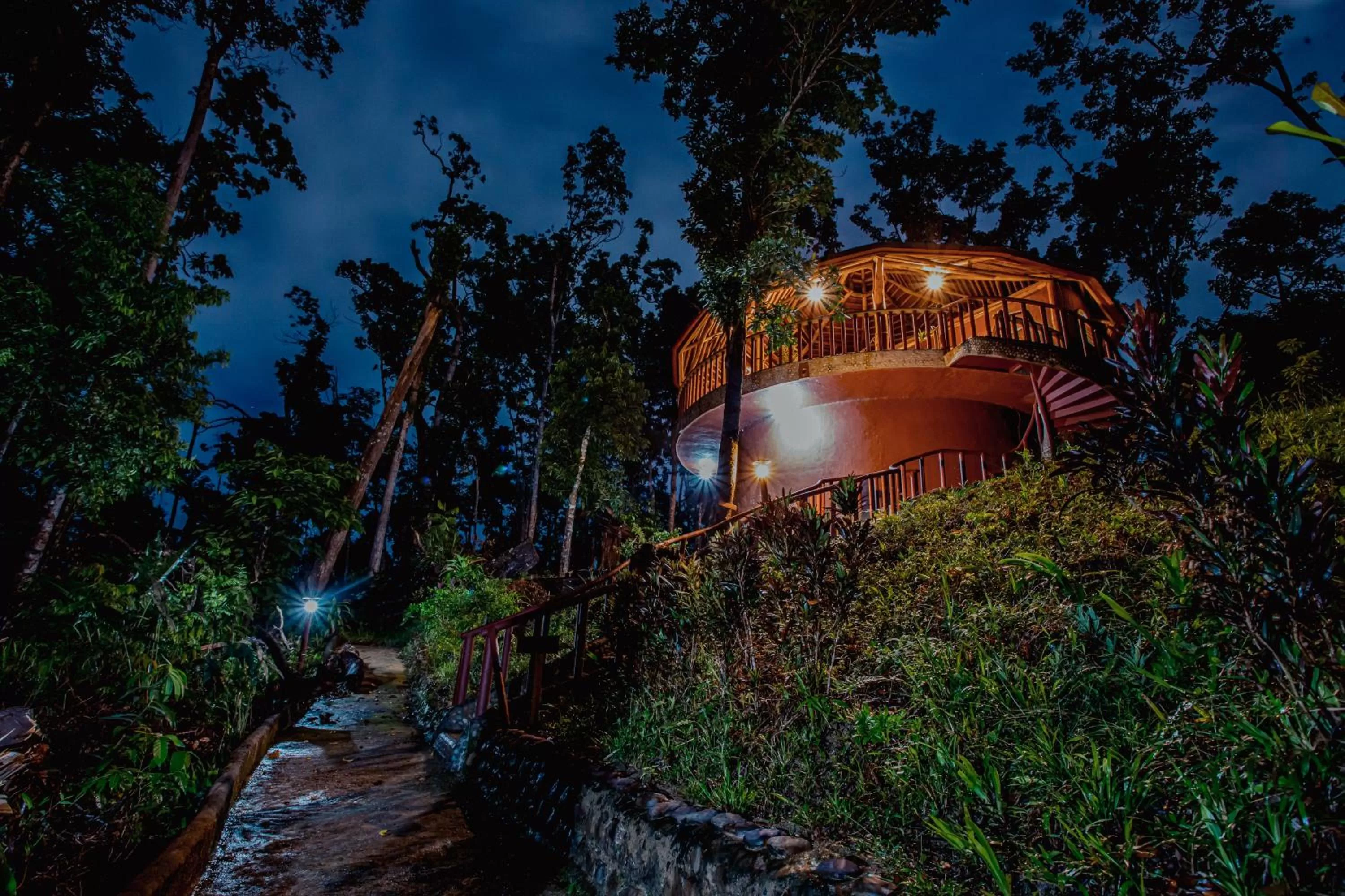 Night in Atremaru Jungle Retreat