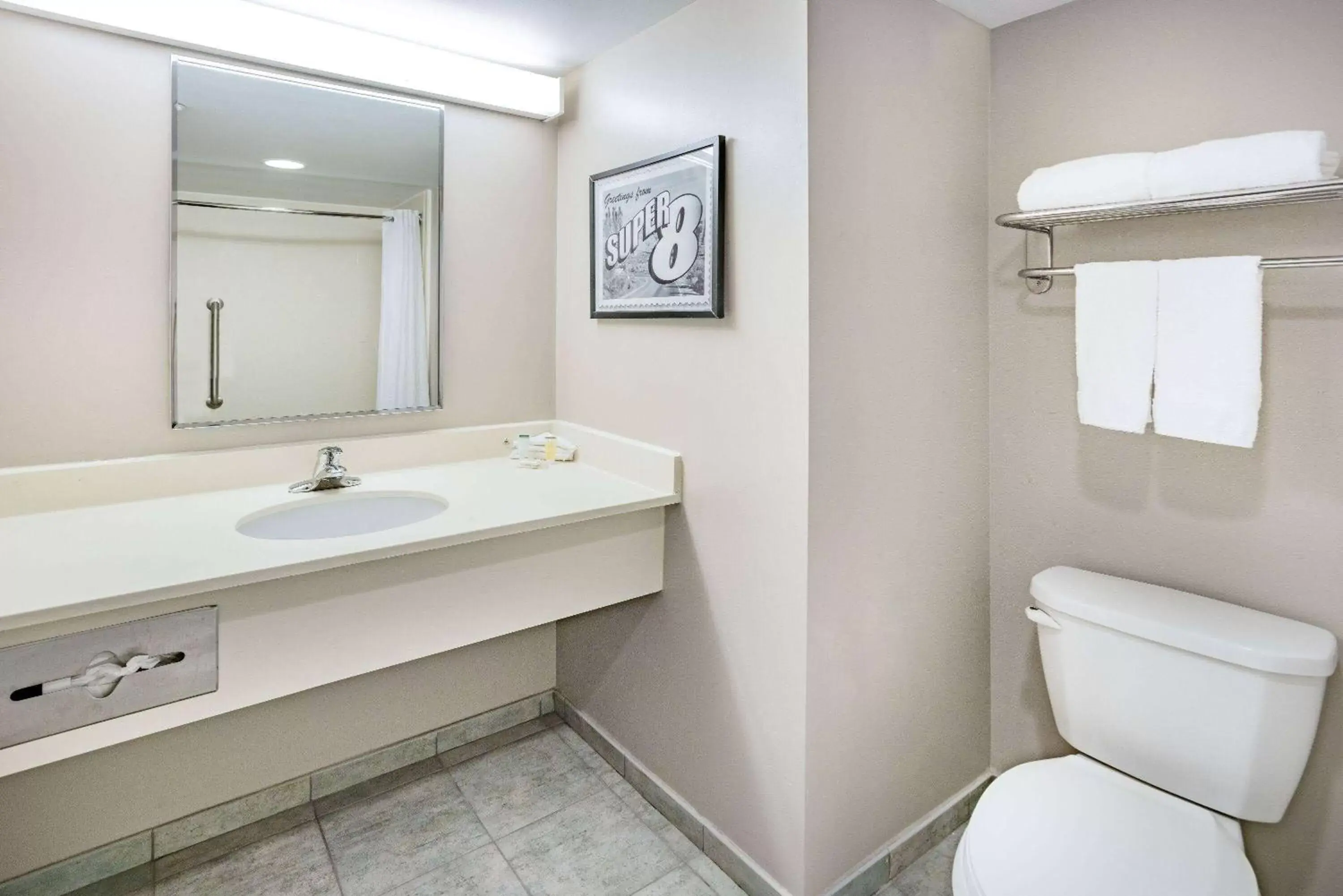 TV and multimedia, Bathroom in Super 8 by Wyndham Mount Laurel